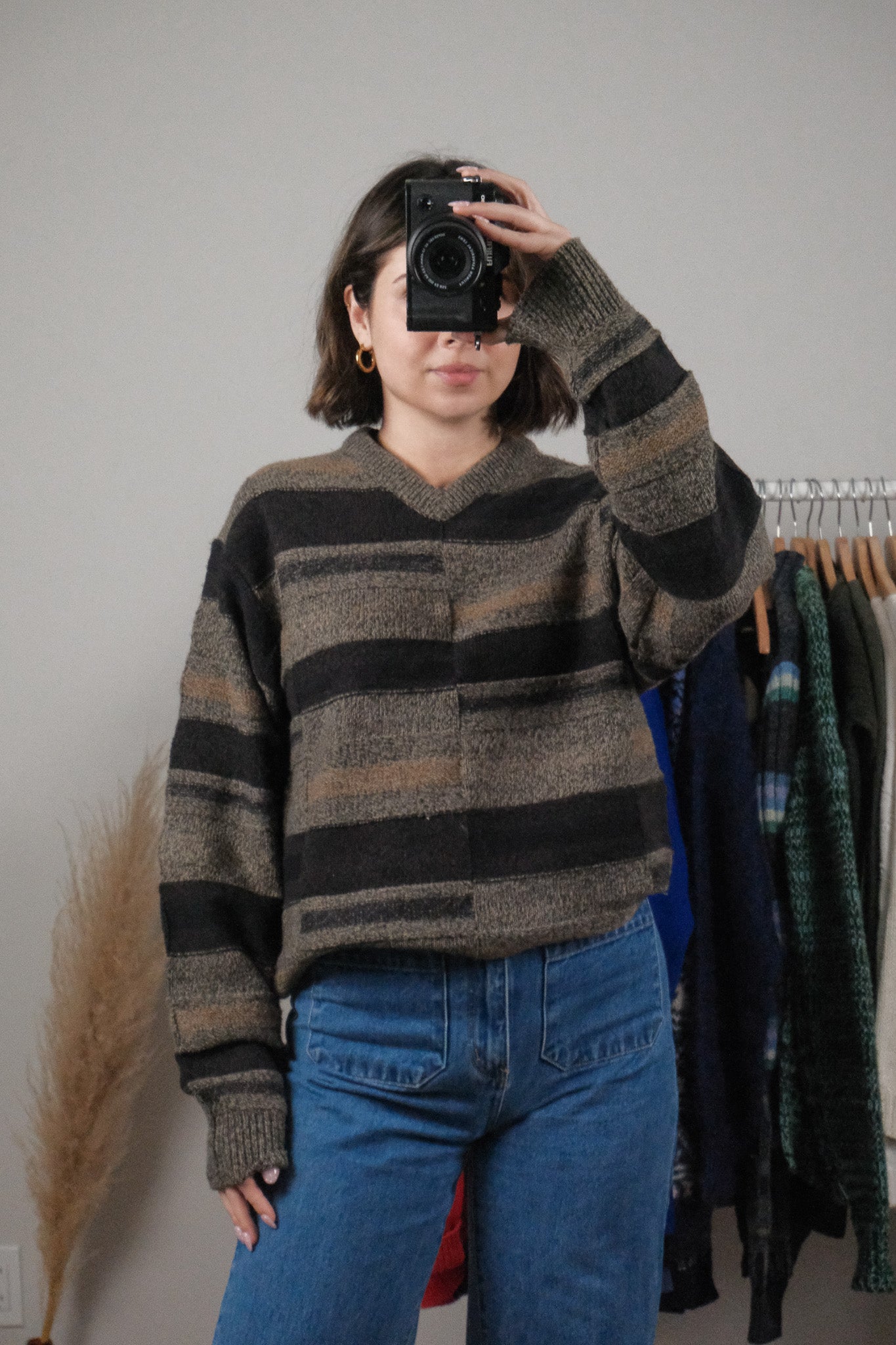 Vintage x Textured V-Neck (M/L)