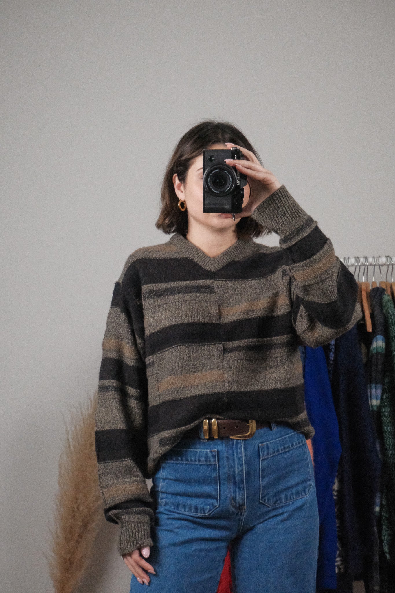 Vintage x Textured V-Neck (M/L)