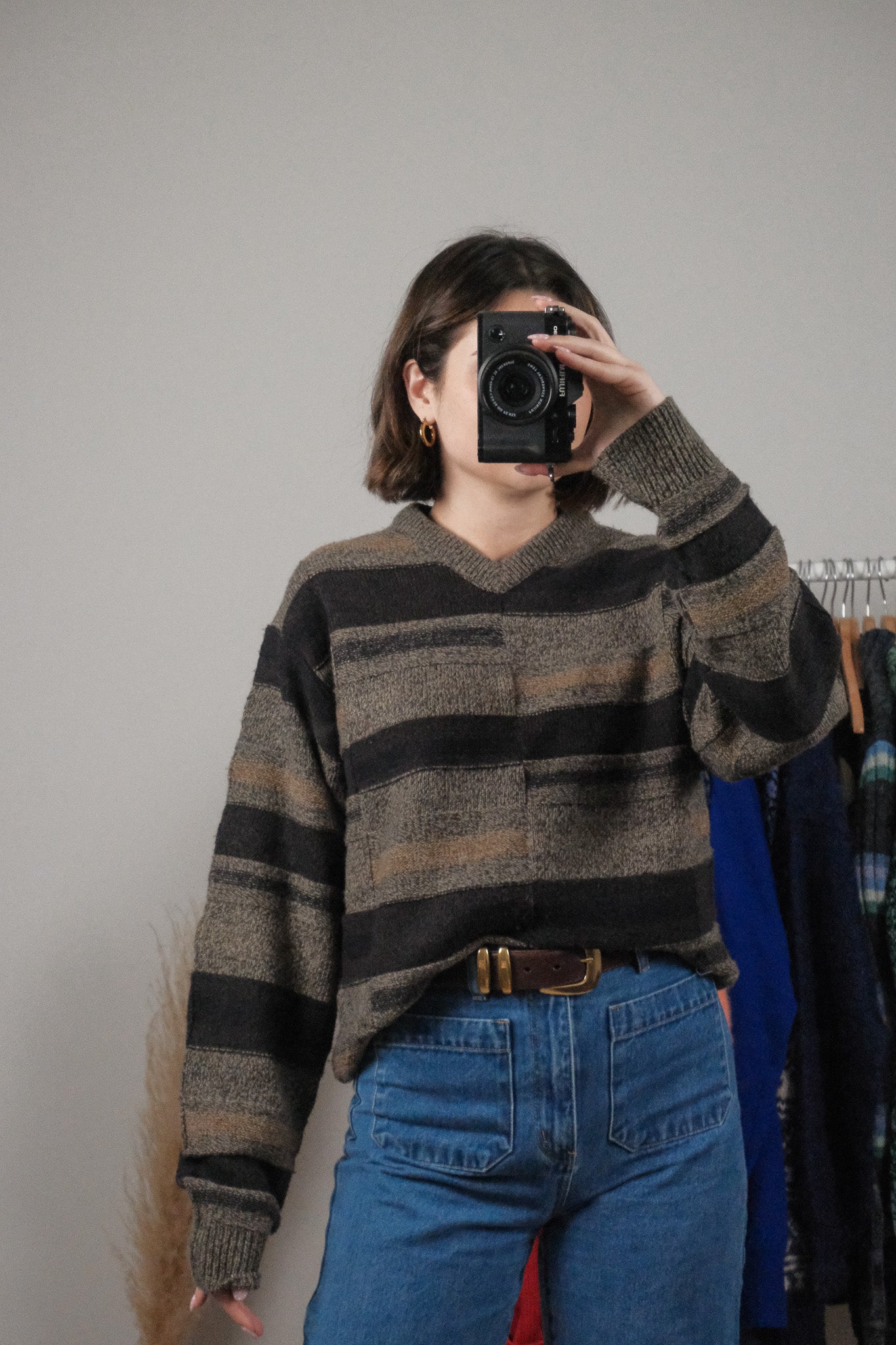 Vintage x Textured V-Neck (M/L)