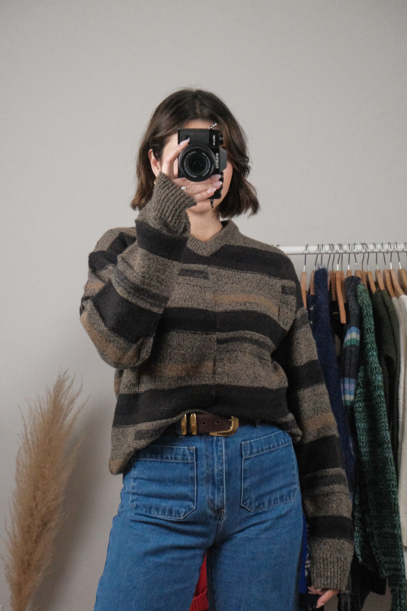 Vintage x Textured V-Neck (M/L)