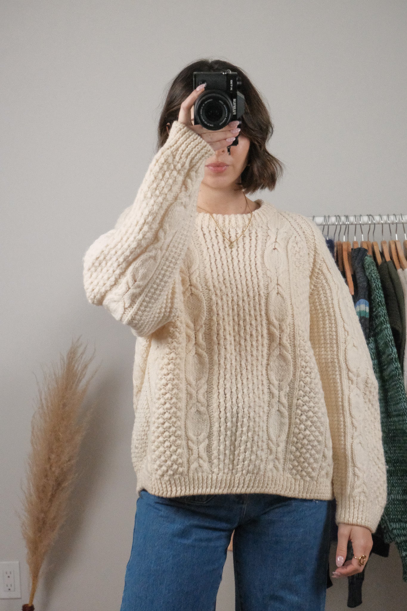Vintage x Handknit Wool Fisherman Chunky Sweater (S-L)