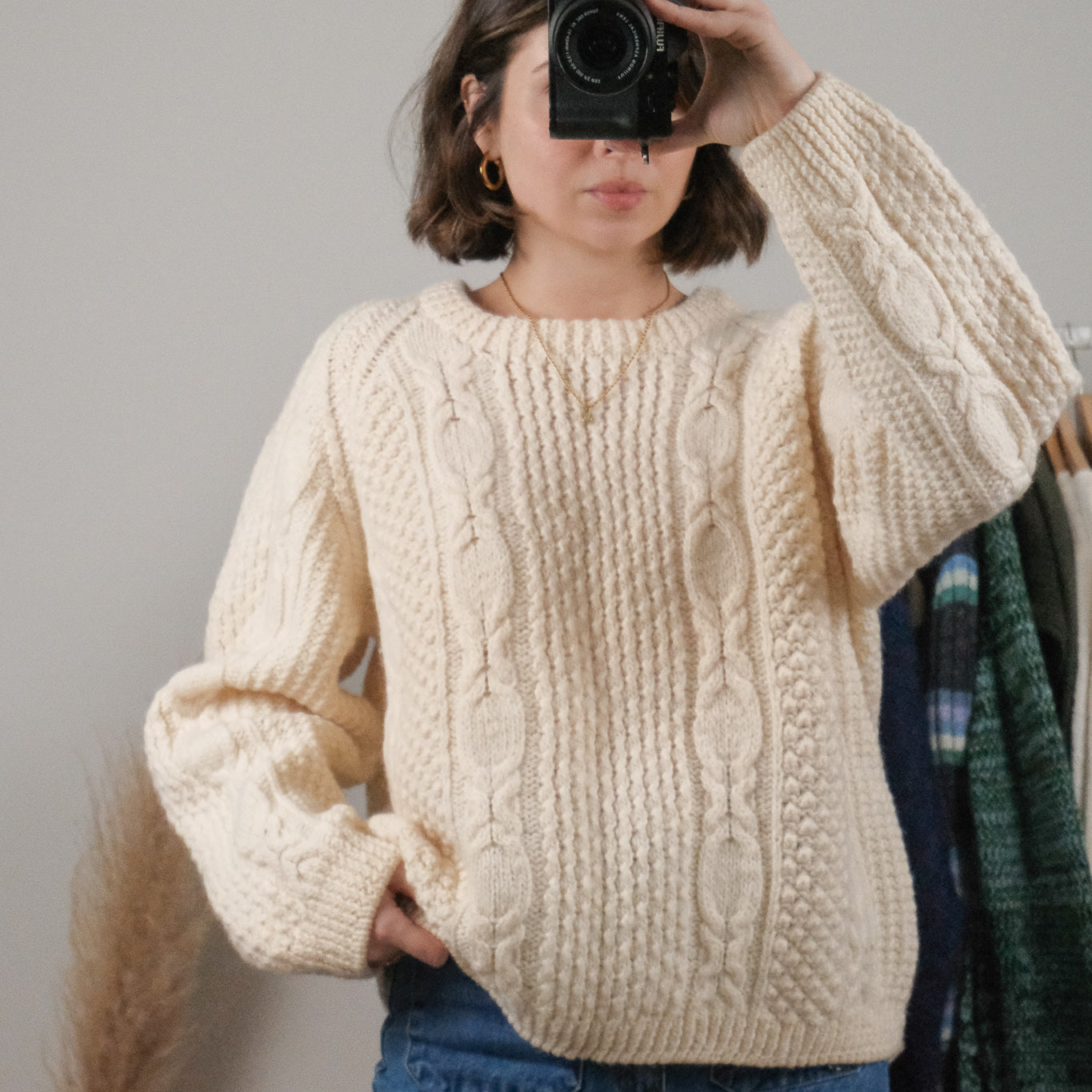 Vintage x Handknit Wool Fisherman Chunky Sweater (S-L)