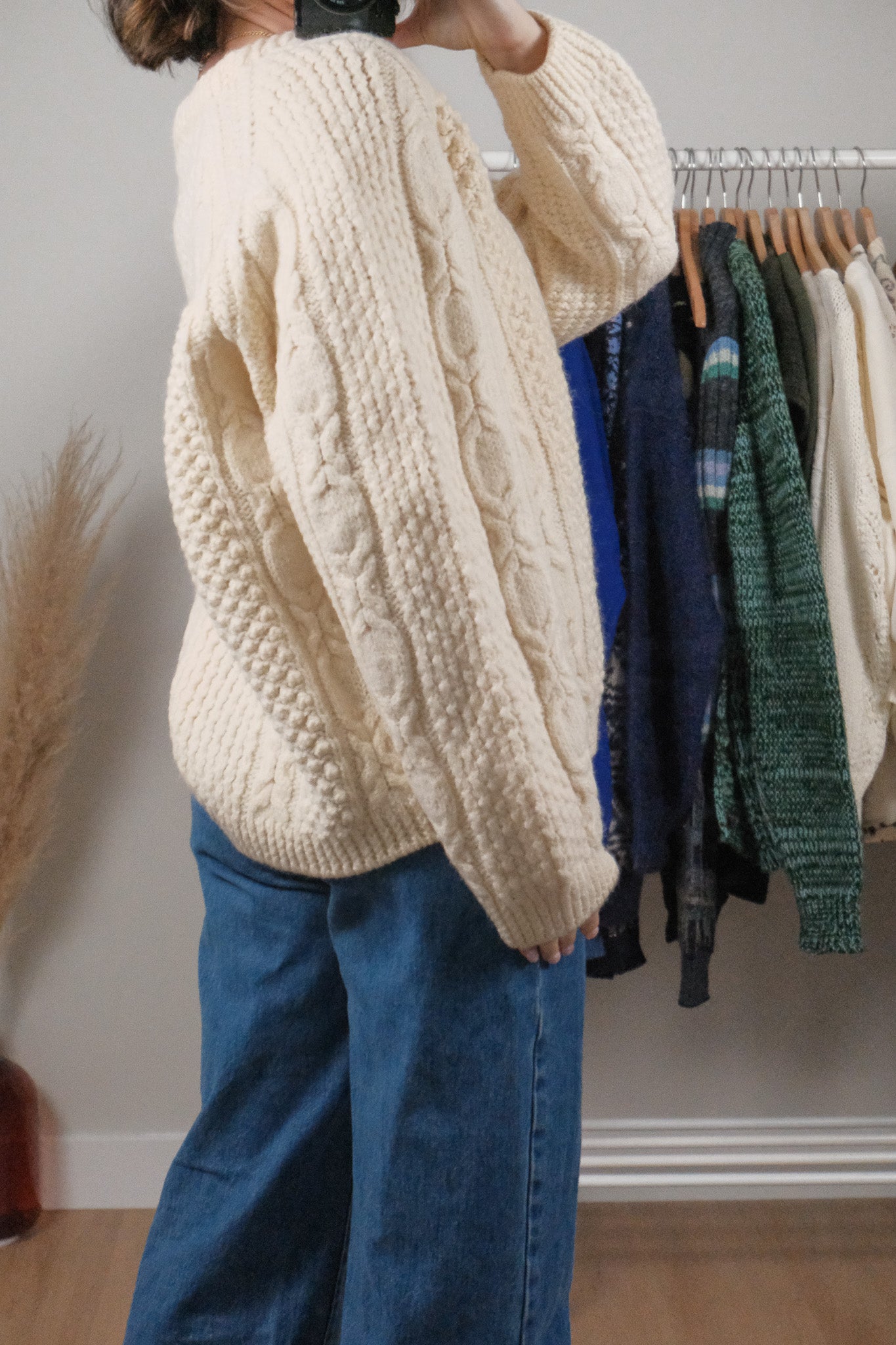 Vintage x Handknit Wool Fisherman Chunky Sweater (S-L)