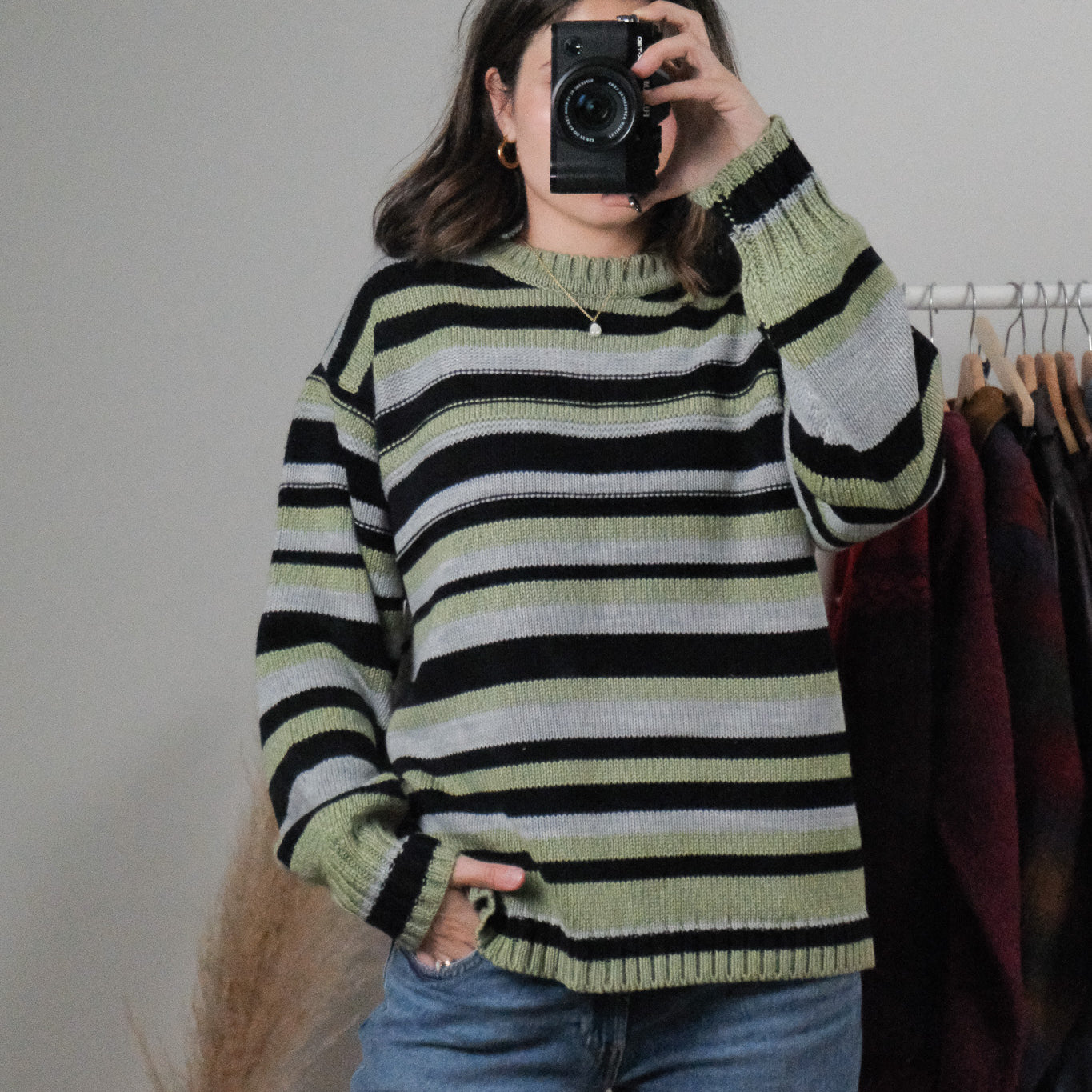 Vintage x Striped Sweater (L)