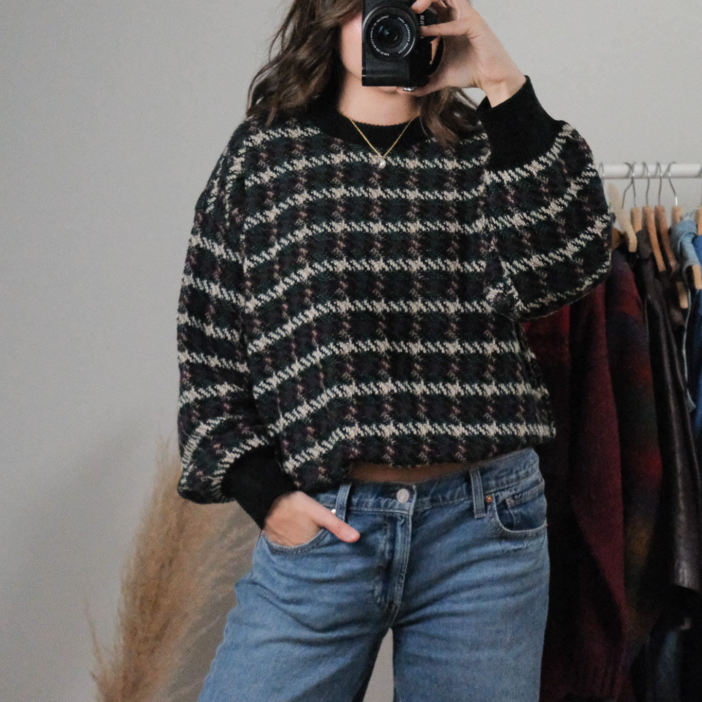 Vintage x Patterned Sweater (L/XL)