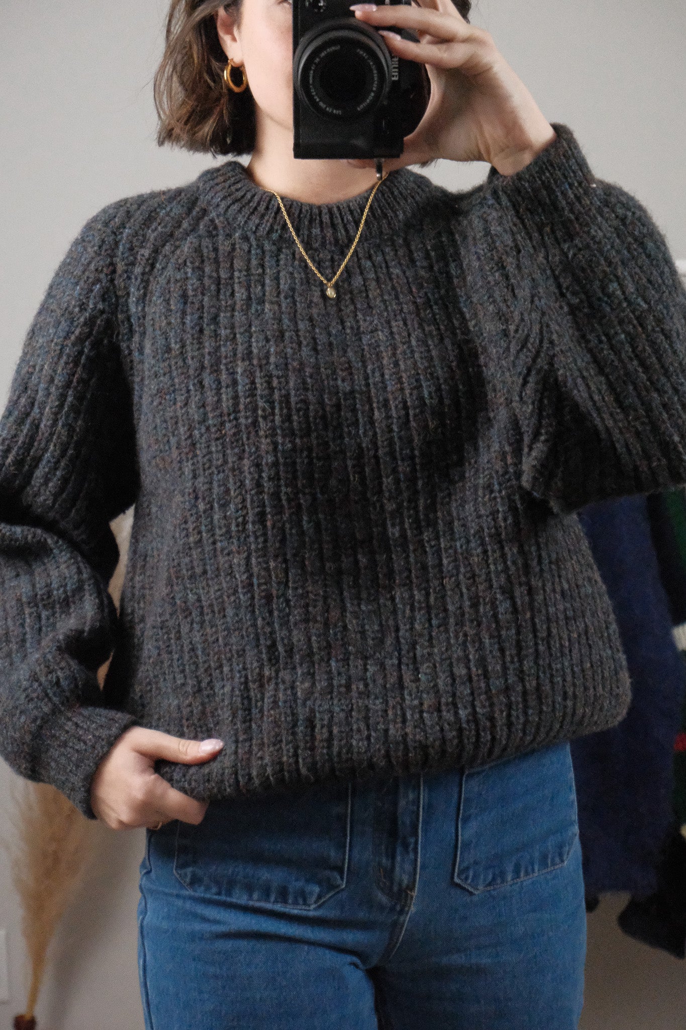 Made in Scotland x Vintage x Wool Chunky Knit (M/L)