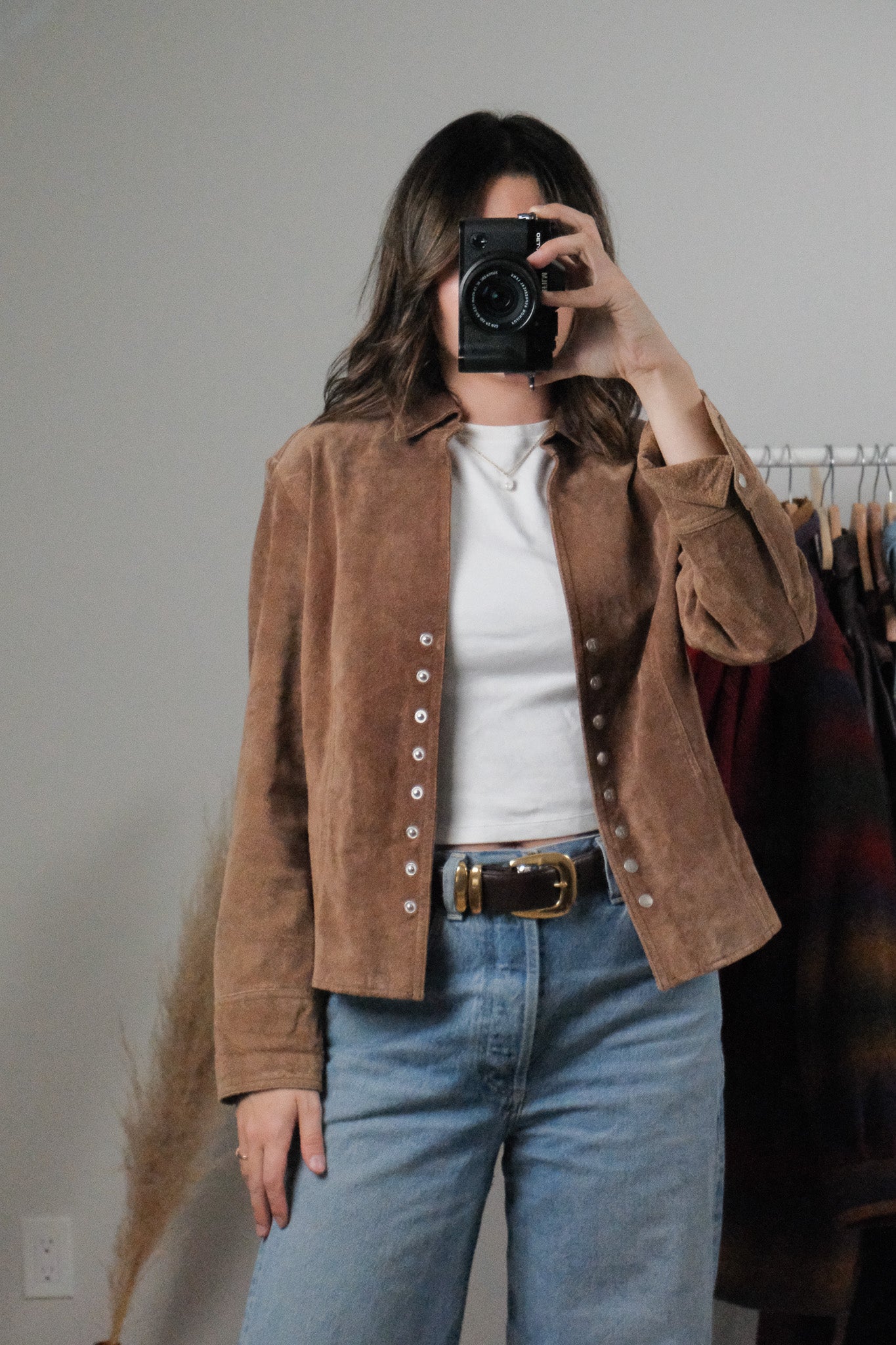 Vintage x Suede Overshirt/Jacket (S)