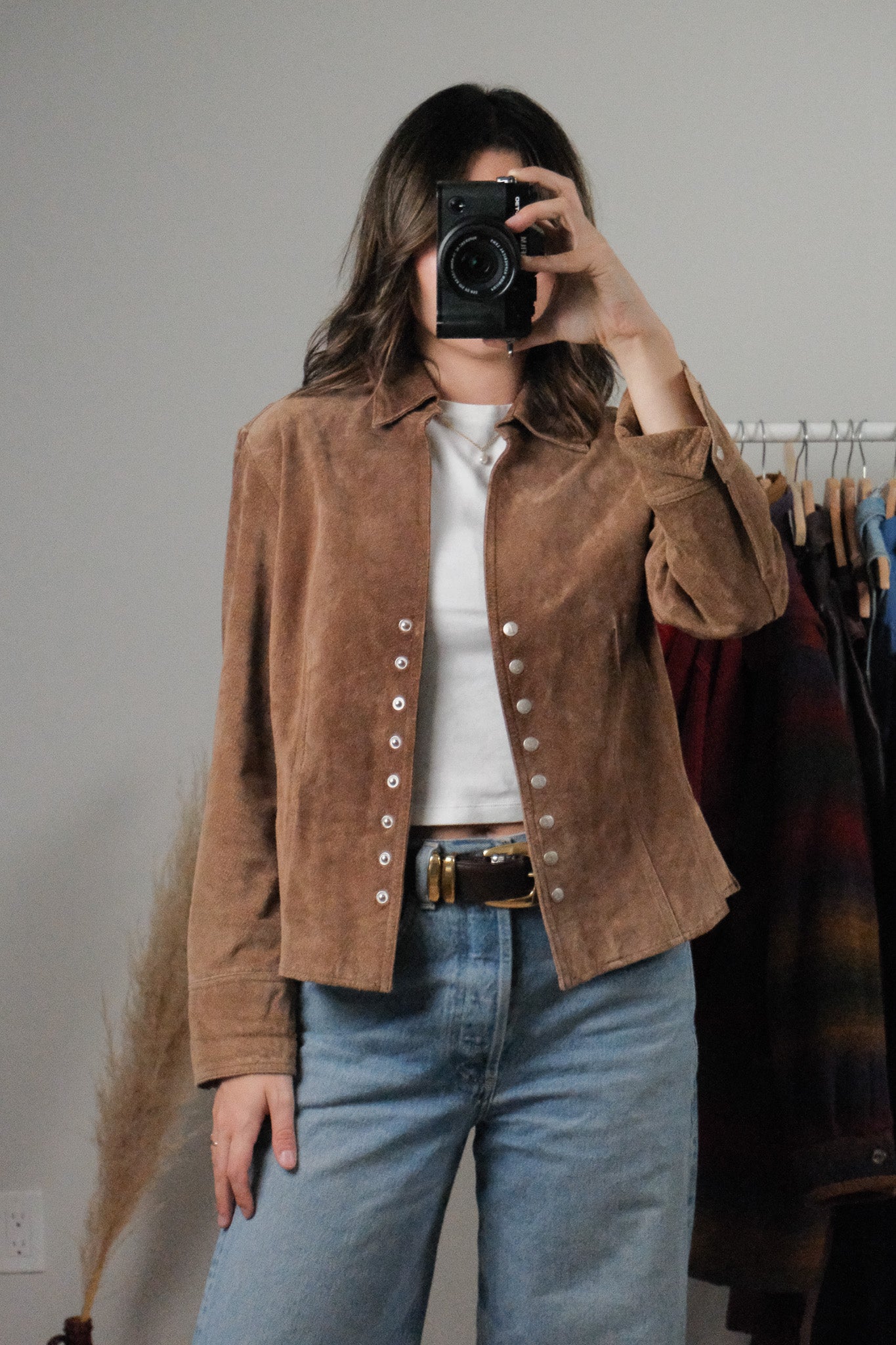 Vintage x Suede Overshirt/Jacket (S)