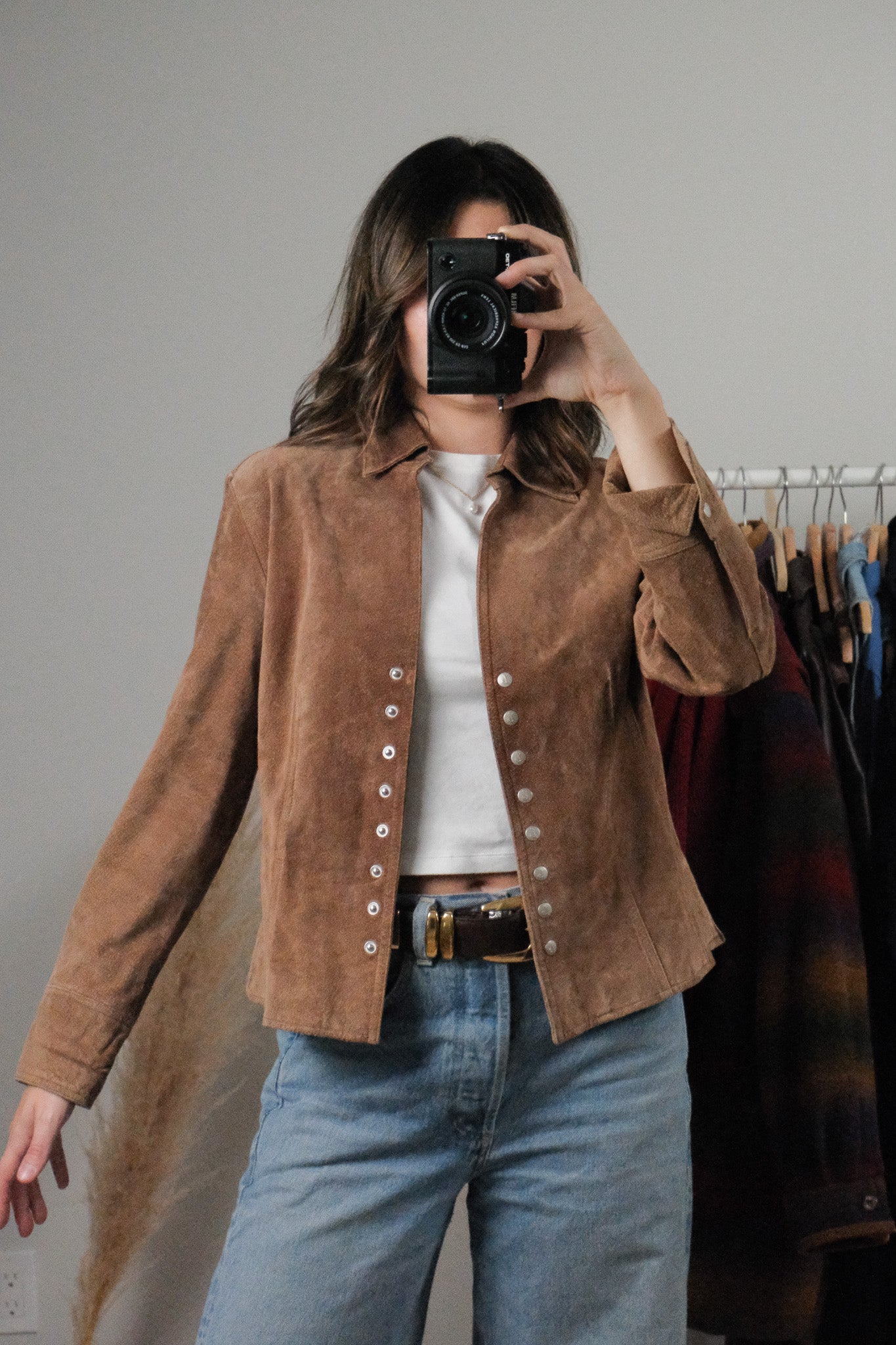 Vintage x Suede Overshirt/Jacket (S)