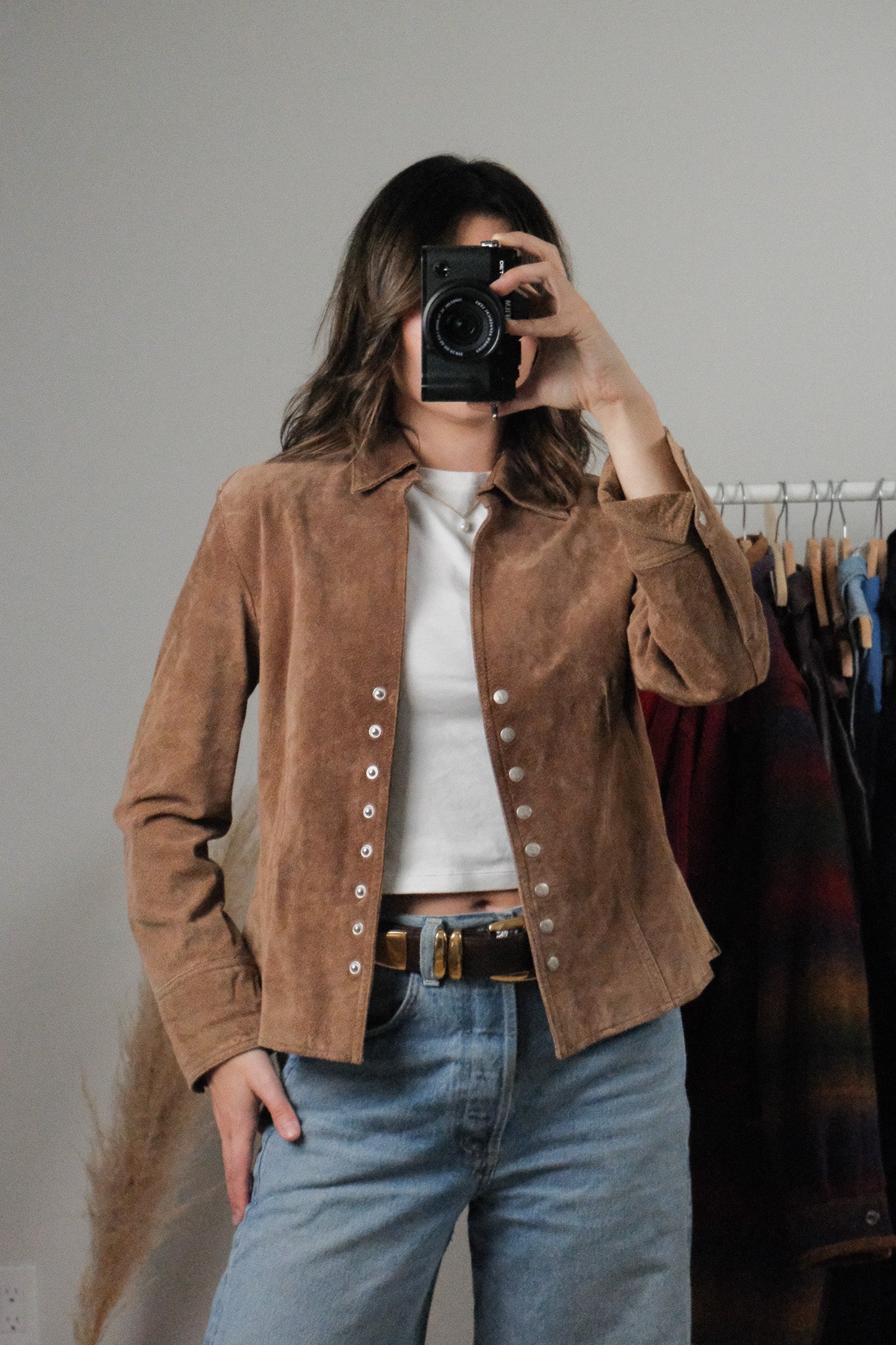 Vintage x Suede Overshirt/Jacket (S)