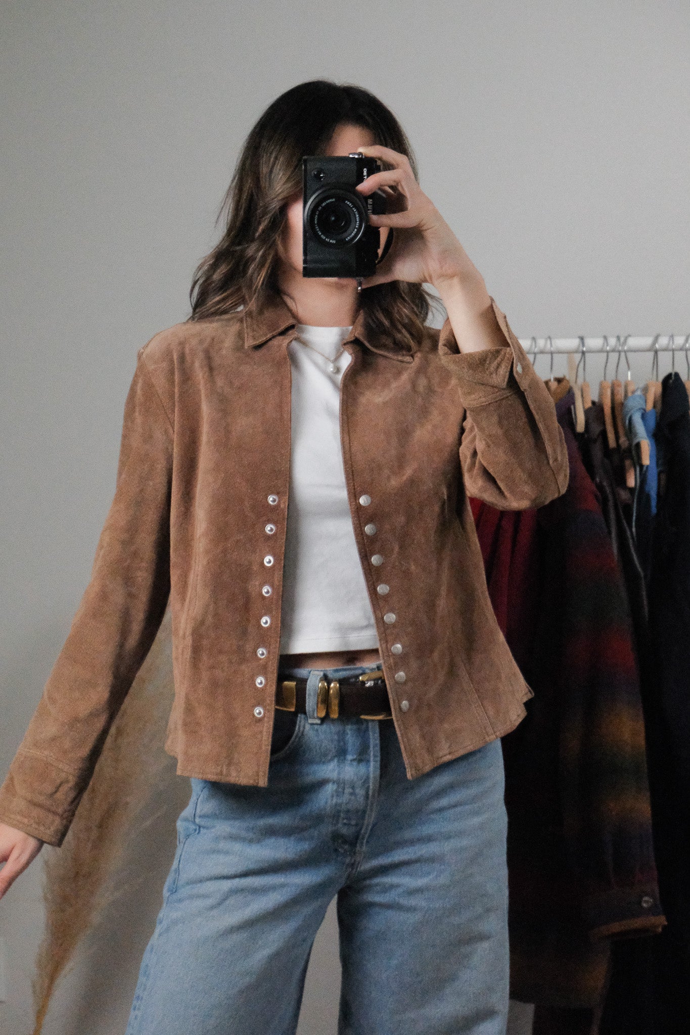 Vintage x Suede Overshirt/Jacket (S)