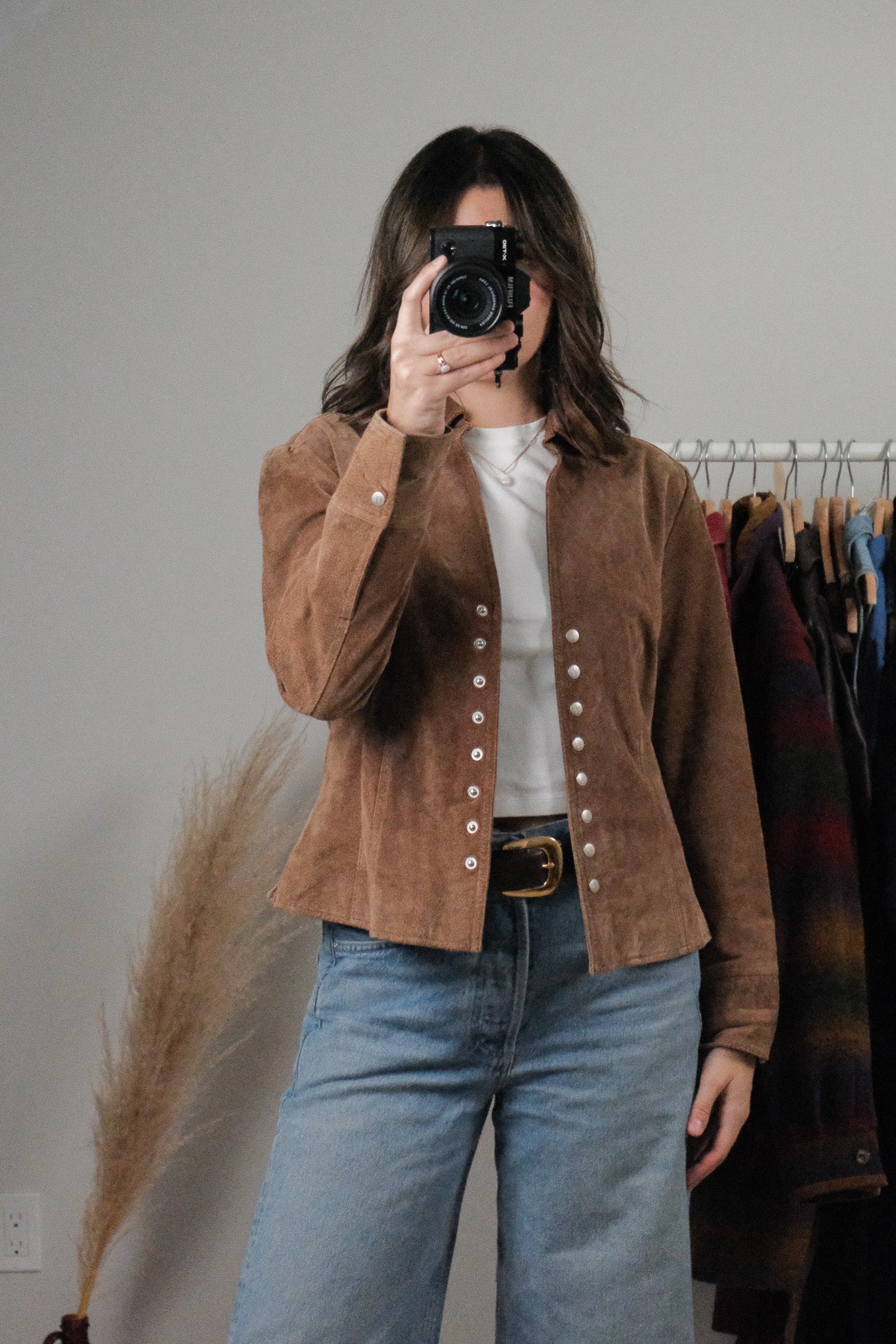 Vintage x Suede Overshirt/Jacket (S)