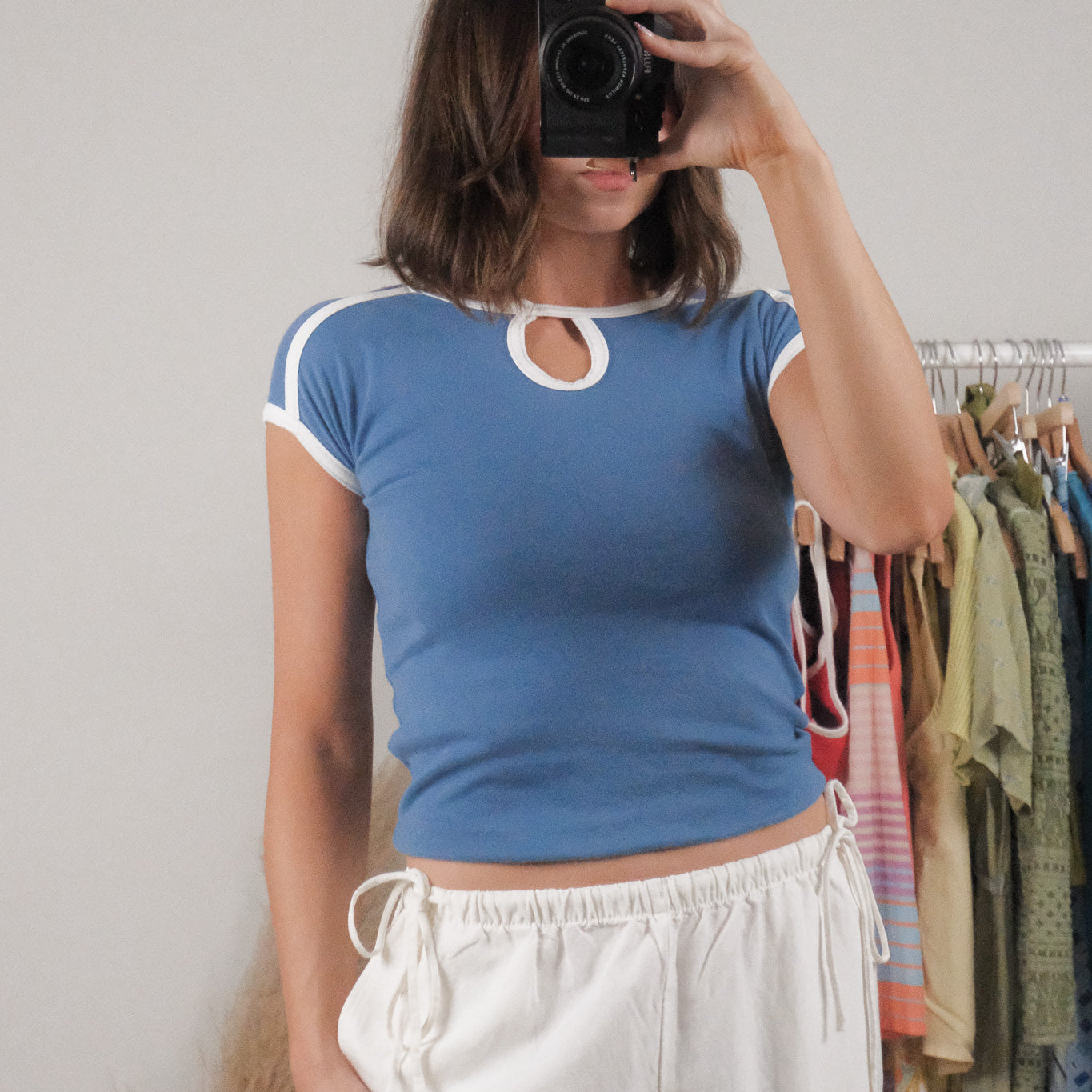 Vintage x Club Monaco x Keyhole T-Shirt (XS)