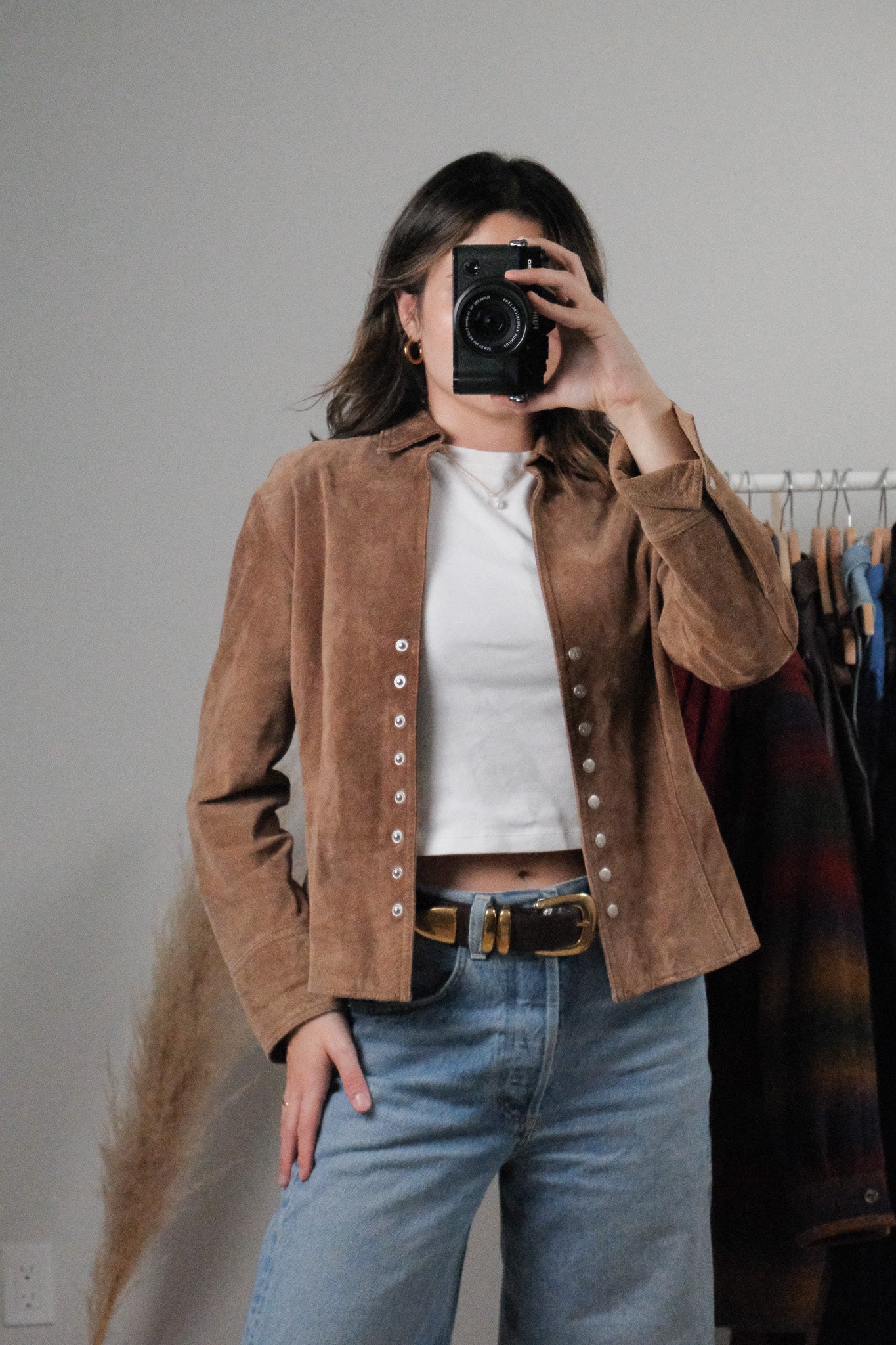 Vintage x Suede Overshirt/Jacket (S)