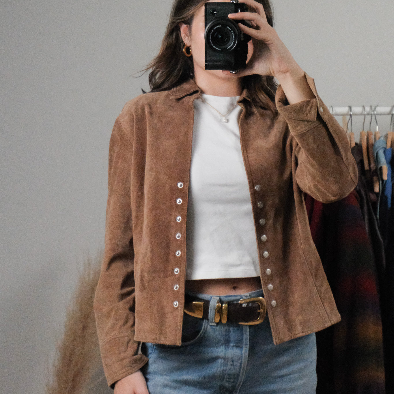 Vintage x Suede Overshirt/Jacket (S)