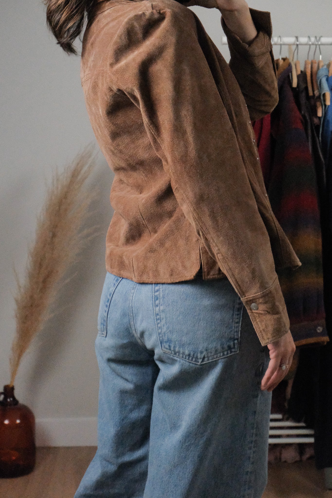 Vintage x Suede Overshirt/Jacket (S)