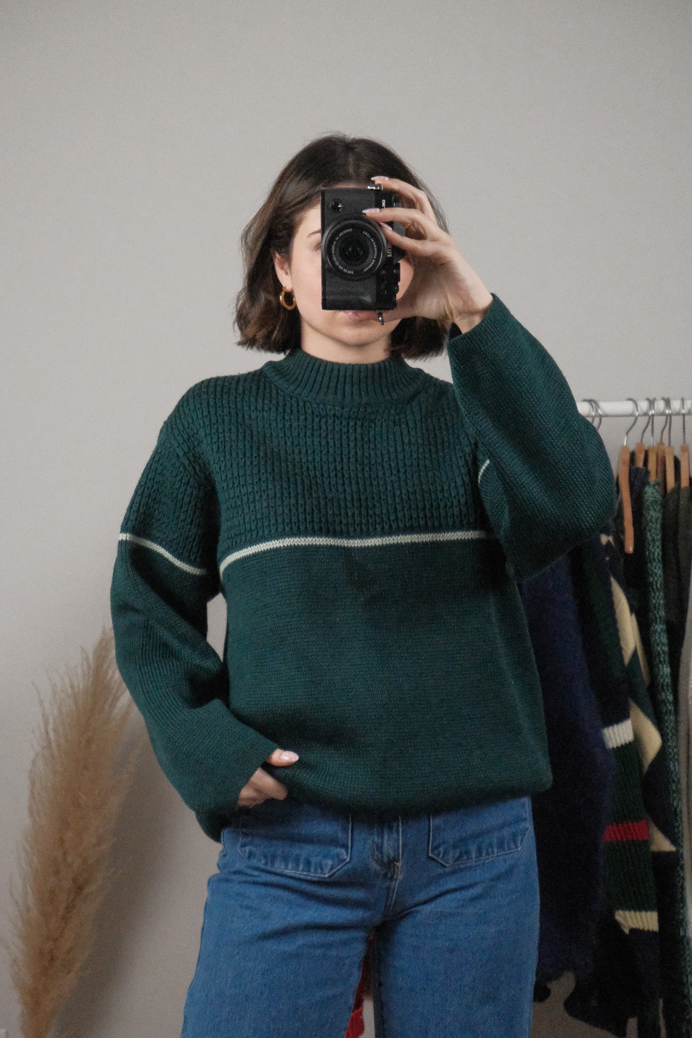 Made in Canada x Vintage x Wool Stripe Chunky Sweater (M/L)