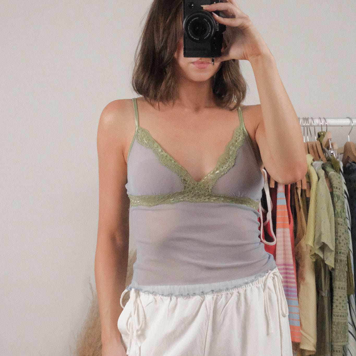 Vintage x Micromesh Lace Cami (S)