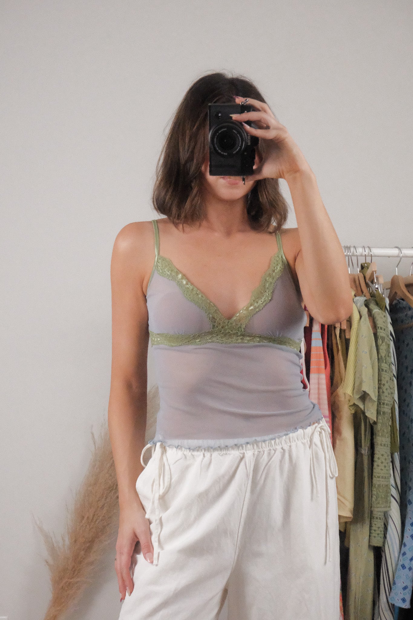 Vintage x Micromesh Lace Cami (S)