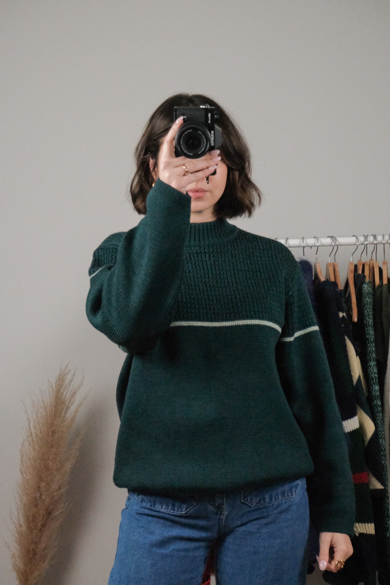 Made in Canada x Vintage x Wool Stripe Chunky Sweater (M/L)