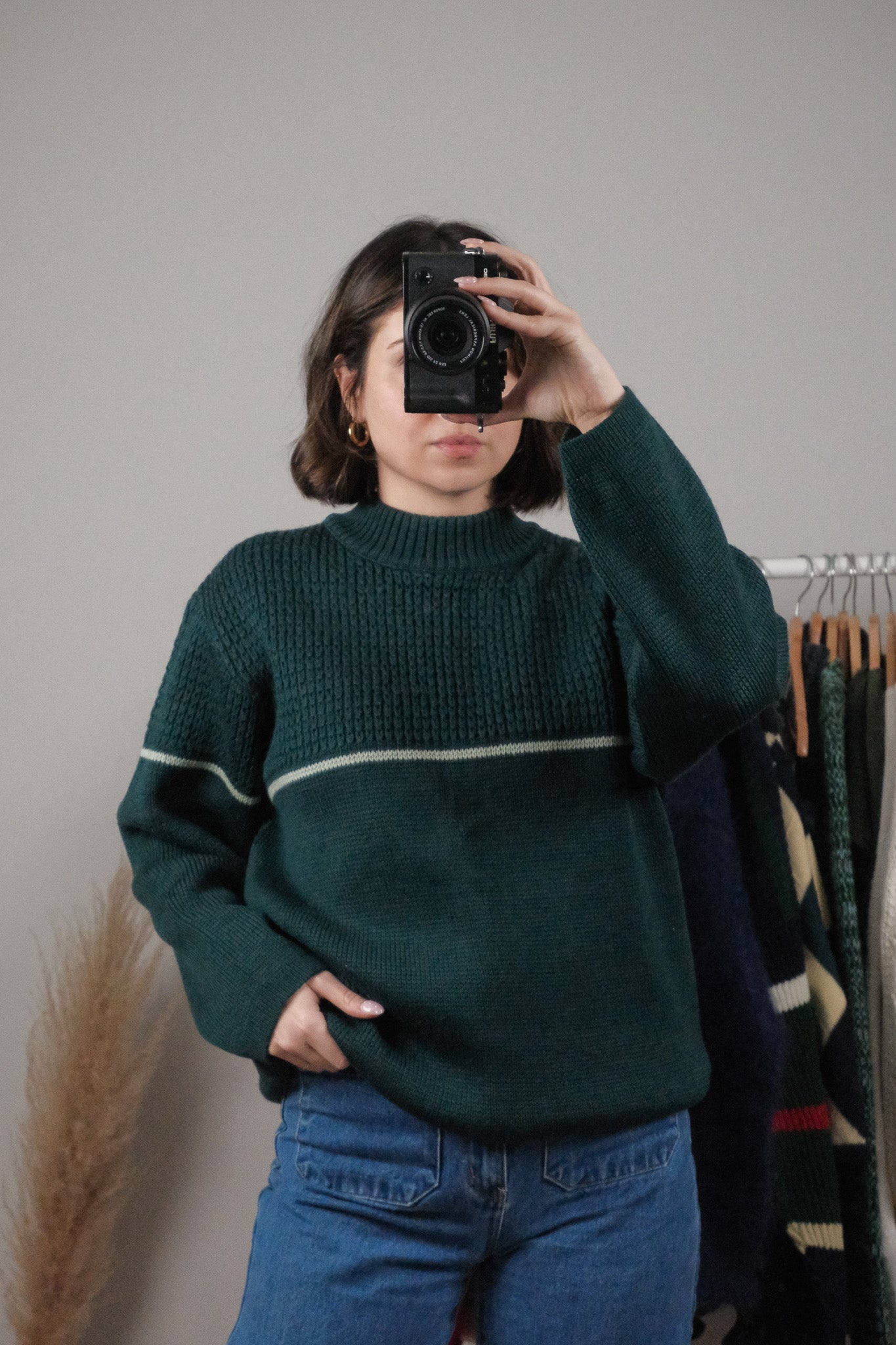 Made in Canada x Vintage x Wool Stripe Chunky Sweater (M/L)