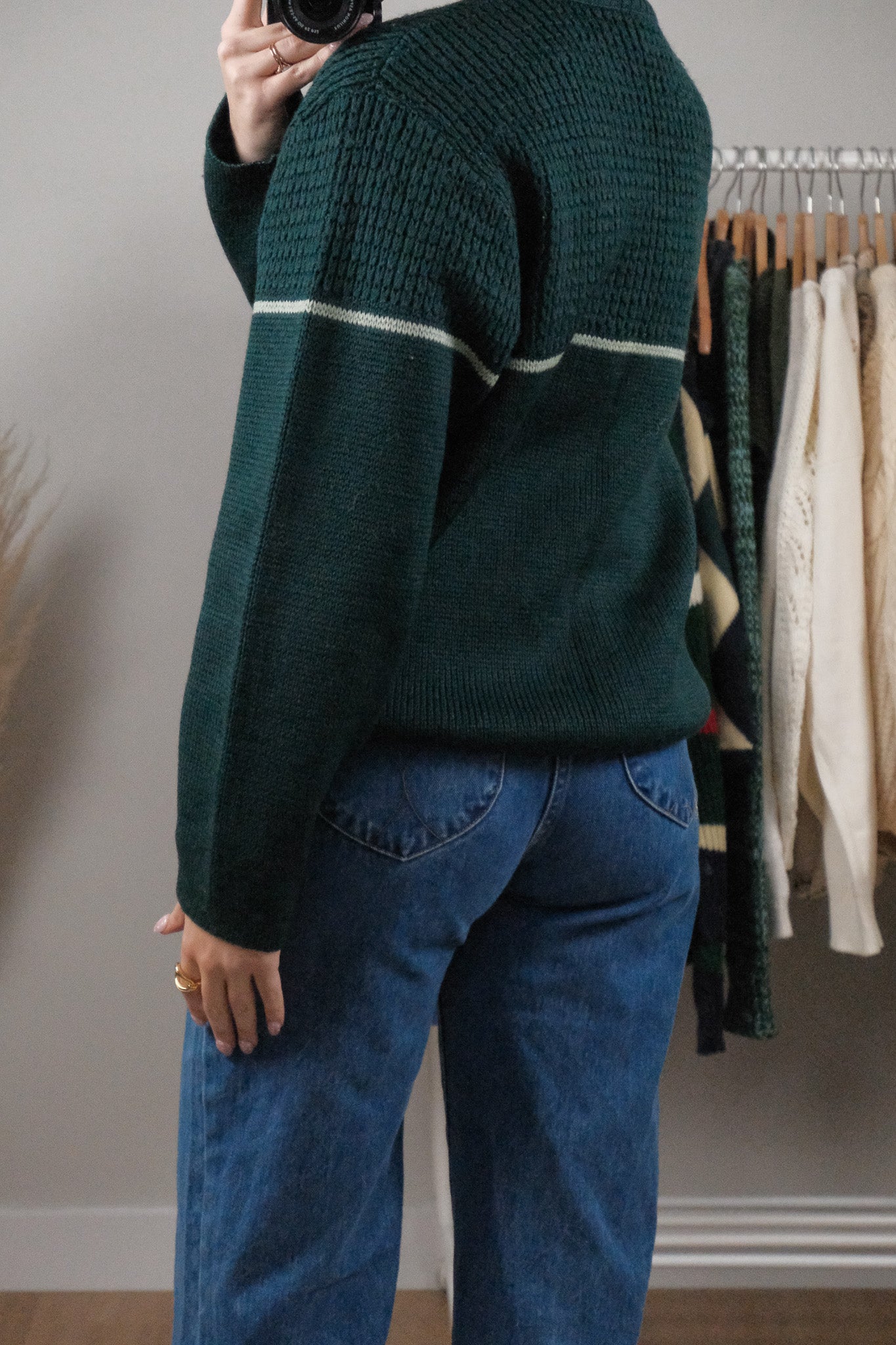 Made in Canada x Vintage x Wool Stripe Chunky Sweater (M/L)