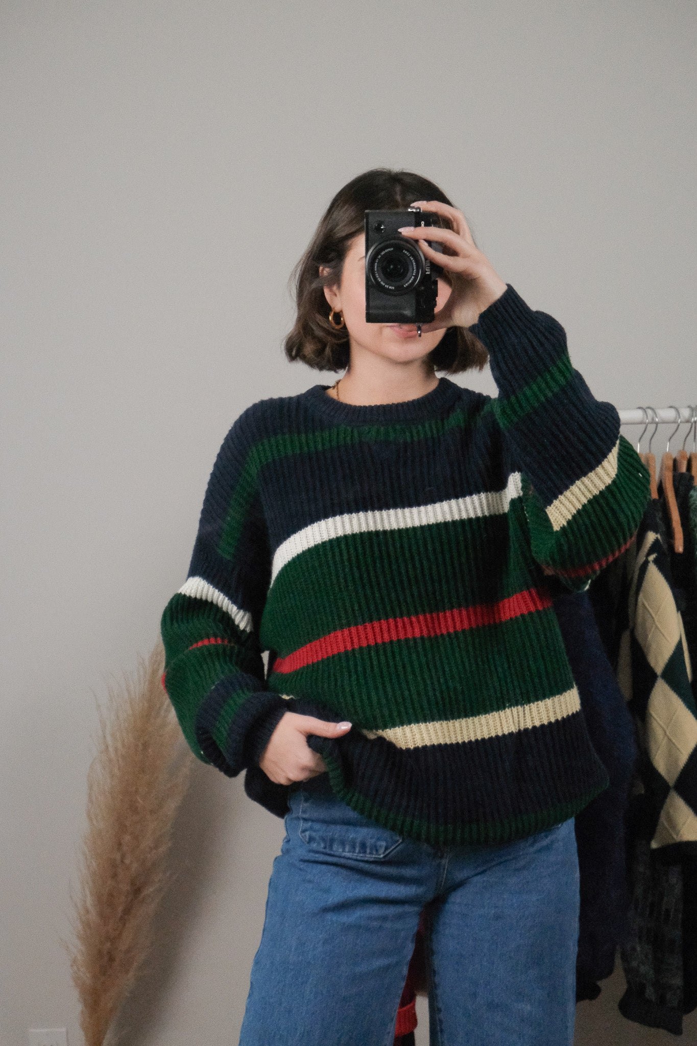 Vintage x Striped Chunky Knit (L)