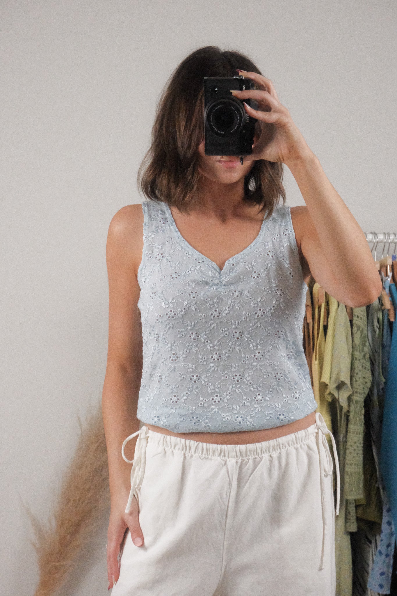 Made in Canada x Vintage x Eyelet Tank (M/L)