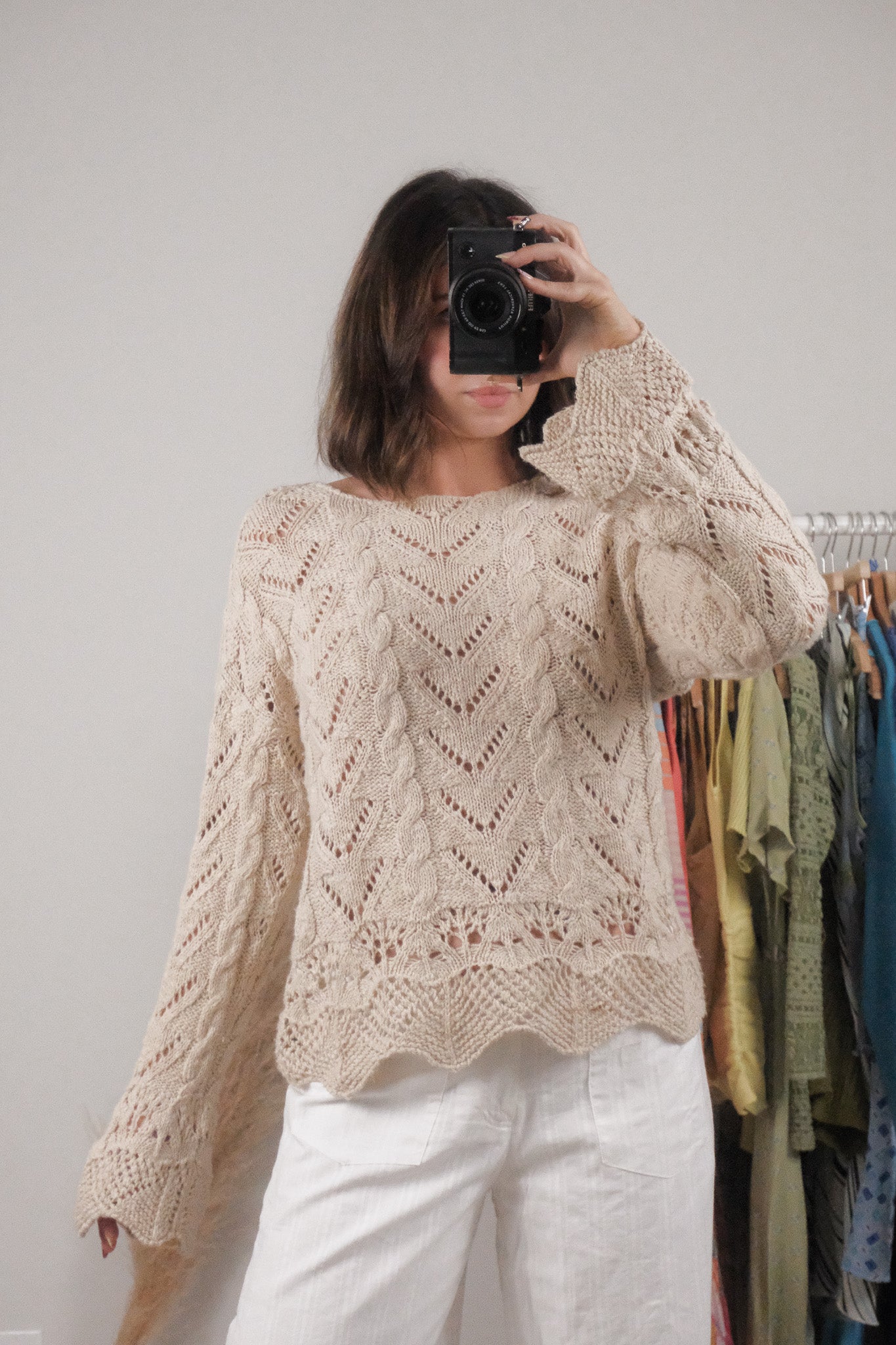 Vintage x Cotton Knit Sweater (S)