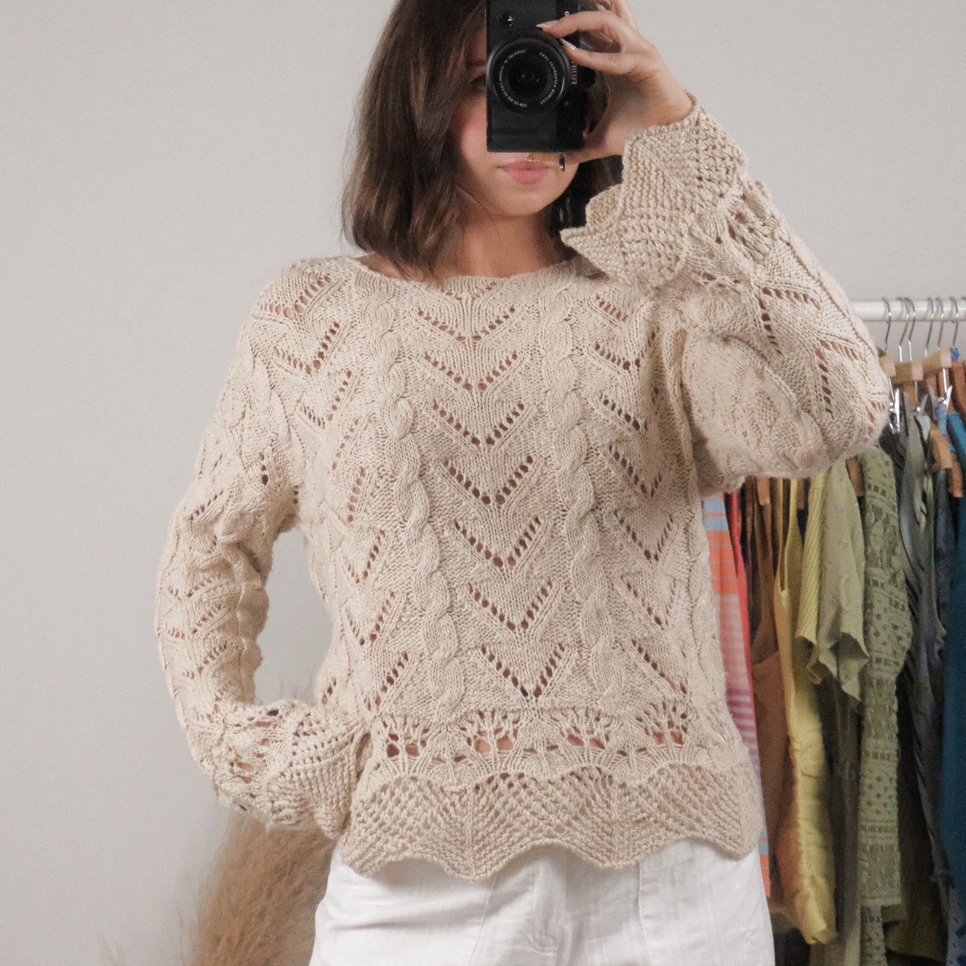 Vintage x Cotton Knit Sweater (S)