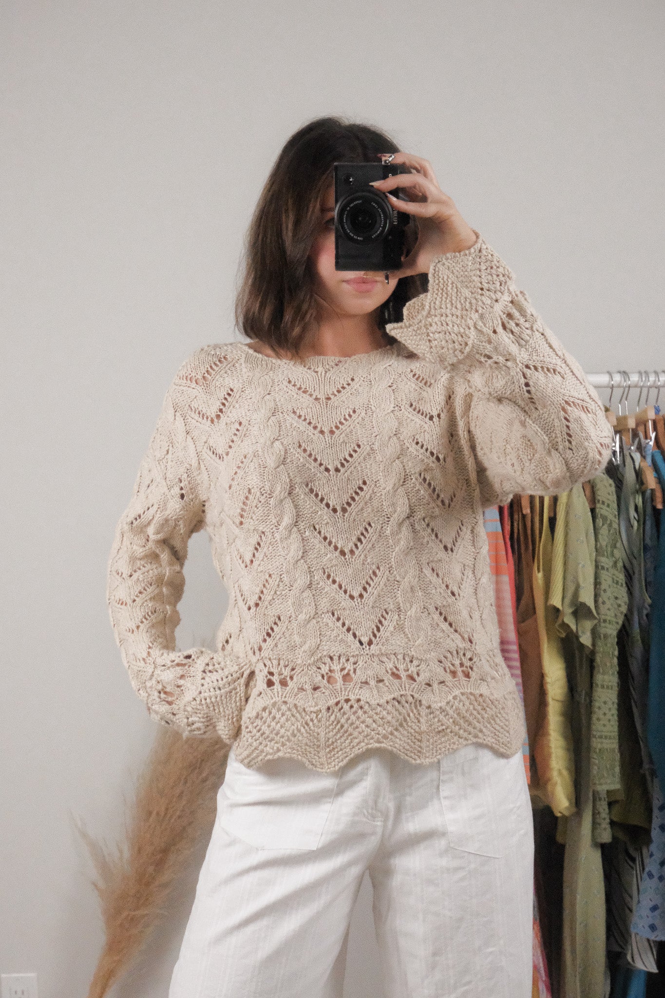 Vintage x Cotton Knit Sweater (S)