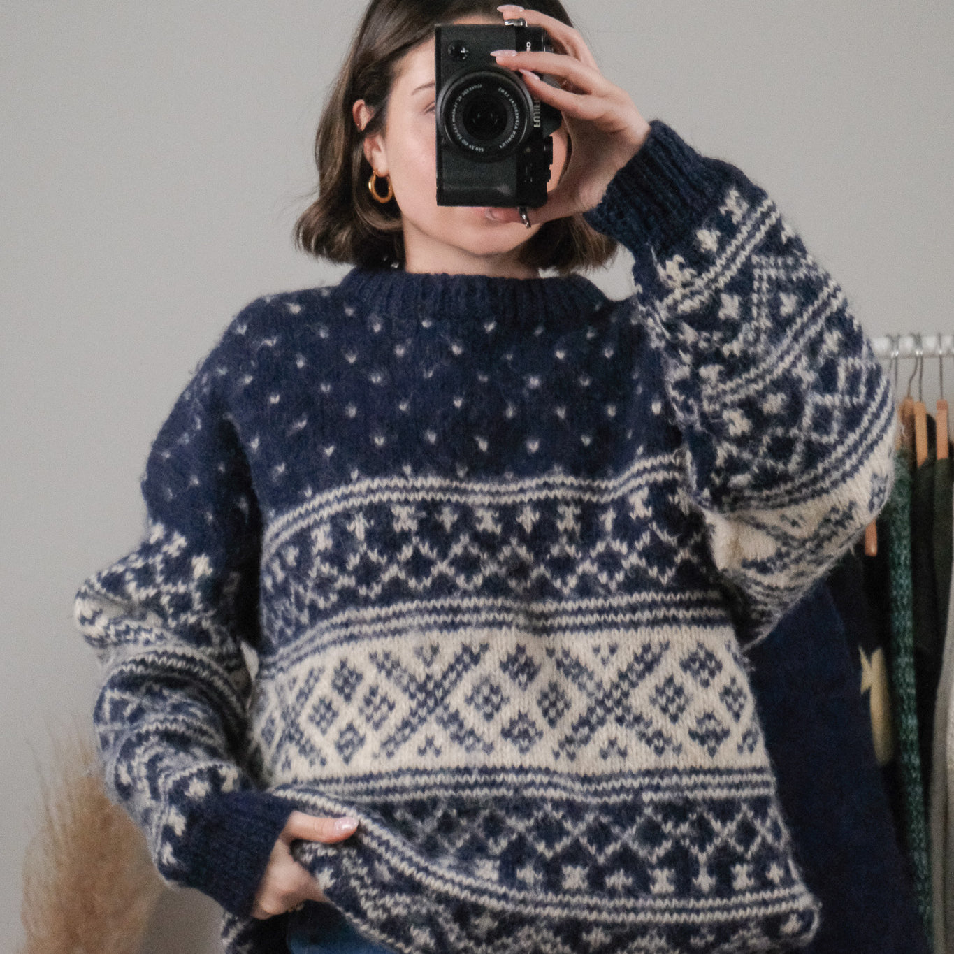 Made in Nepal x Vintage x Wool Chunky Knit (XL)