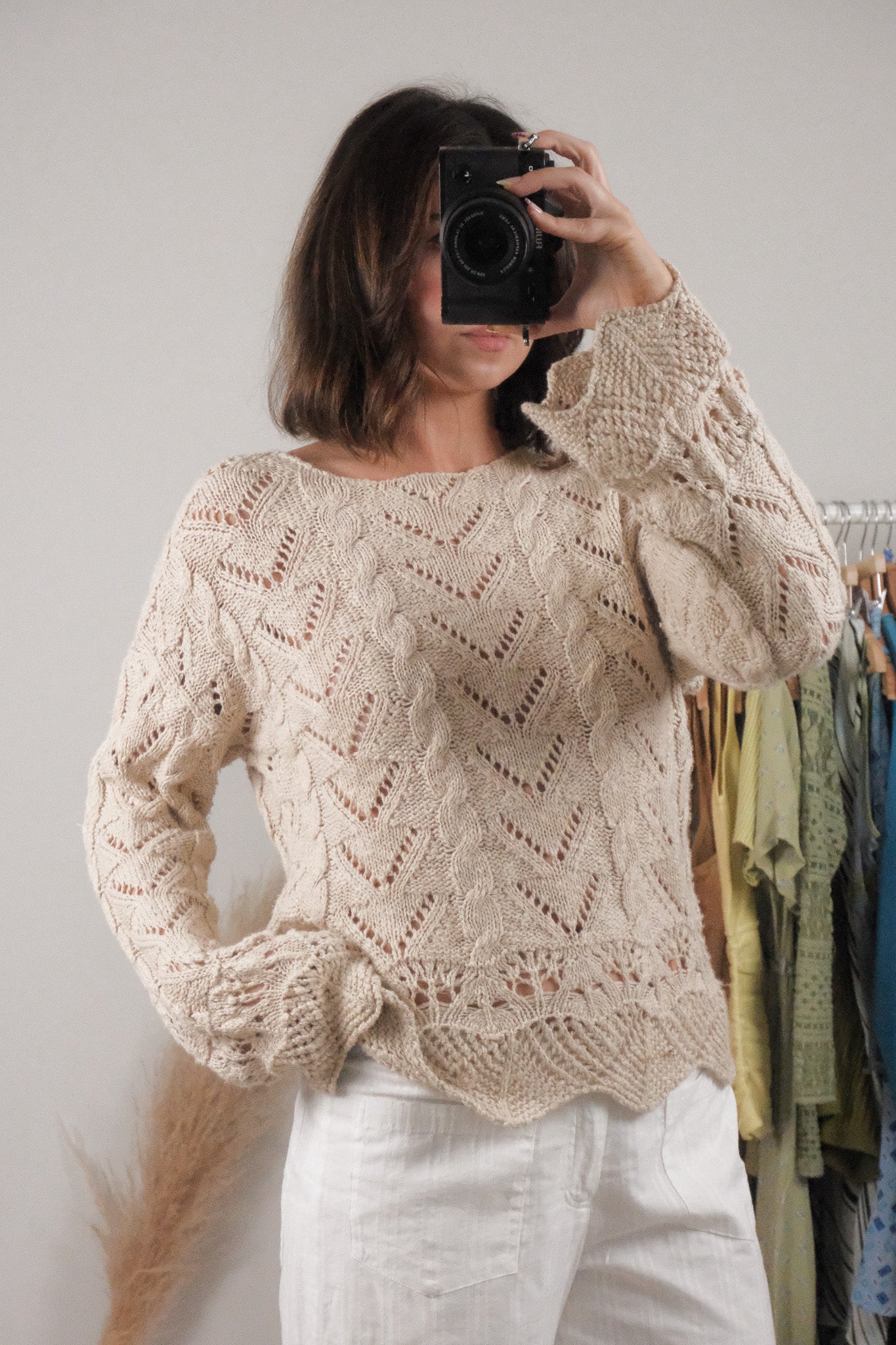 Vintage x Cotton Knit Sweater (S)