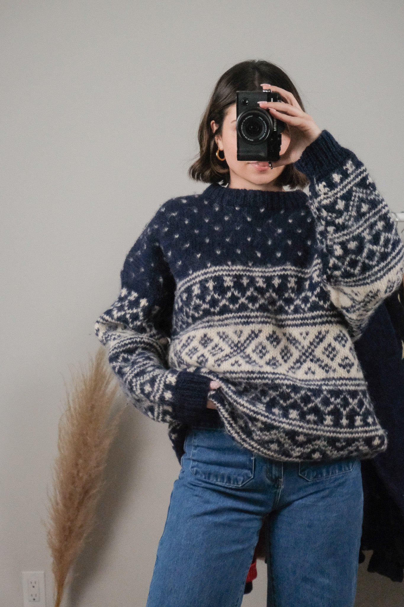 Made in Nepal x Vintage x Wool Chunky Knit (XL)
