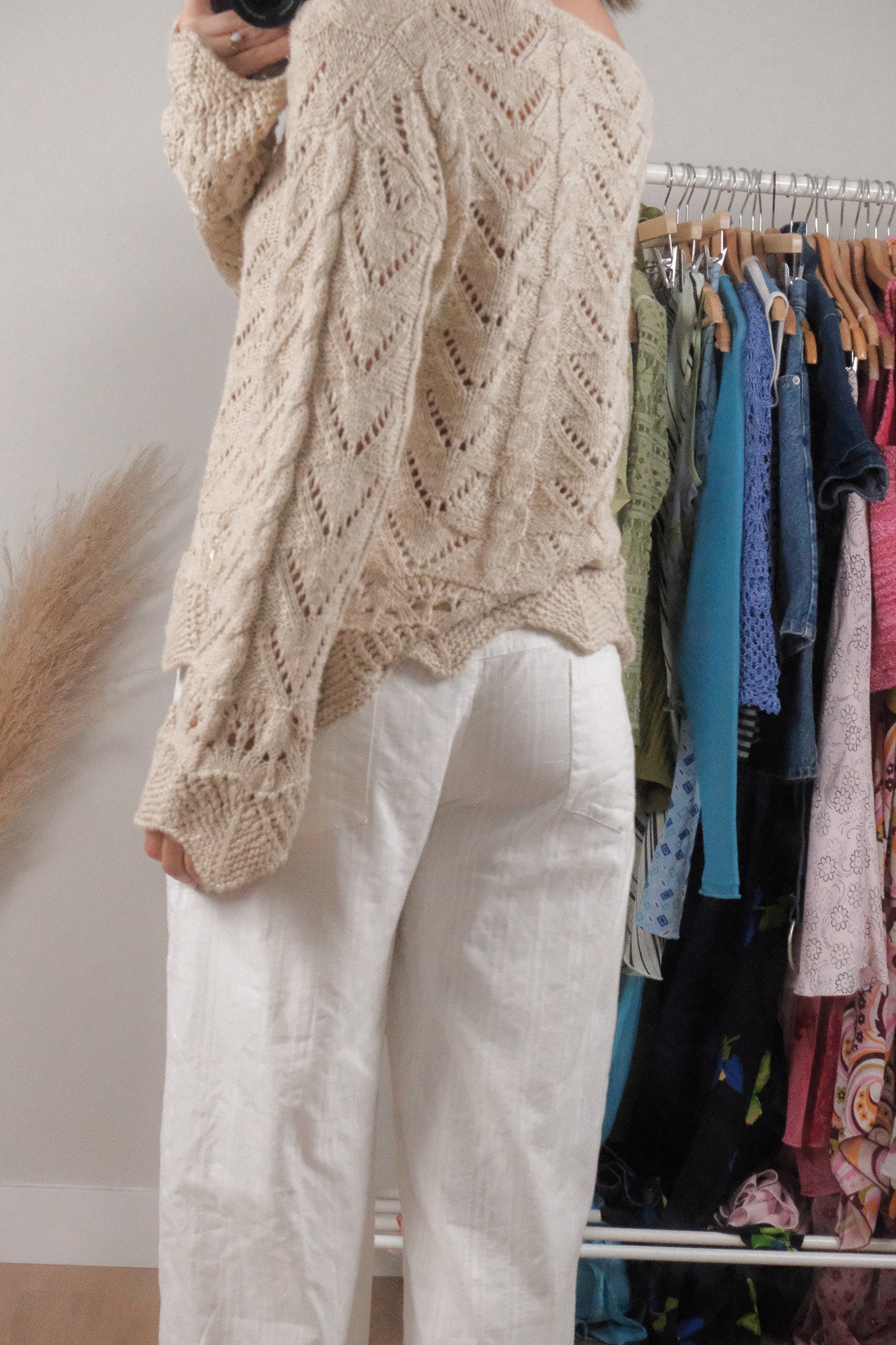 Vintage x Cotton Knit Sweater (S)