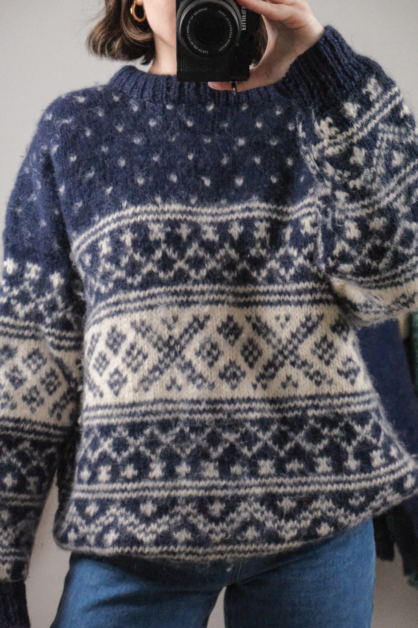 Made in Nepal x Vintage x Wool Chunky Knit (XL)