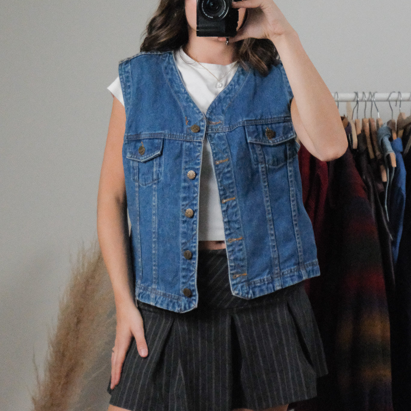 Vintage x Denim Vest (L)