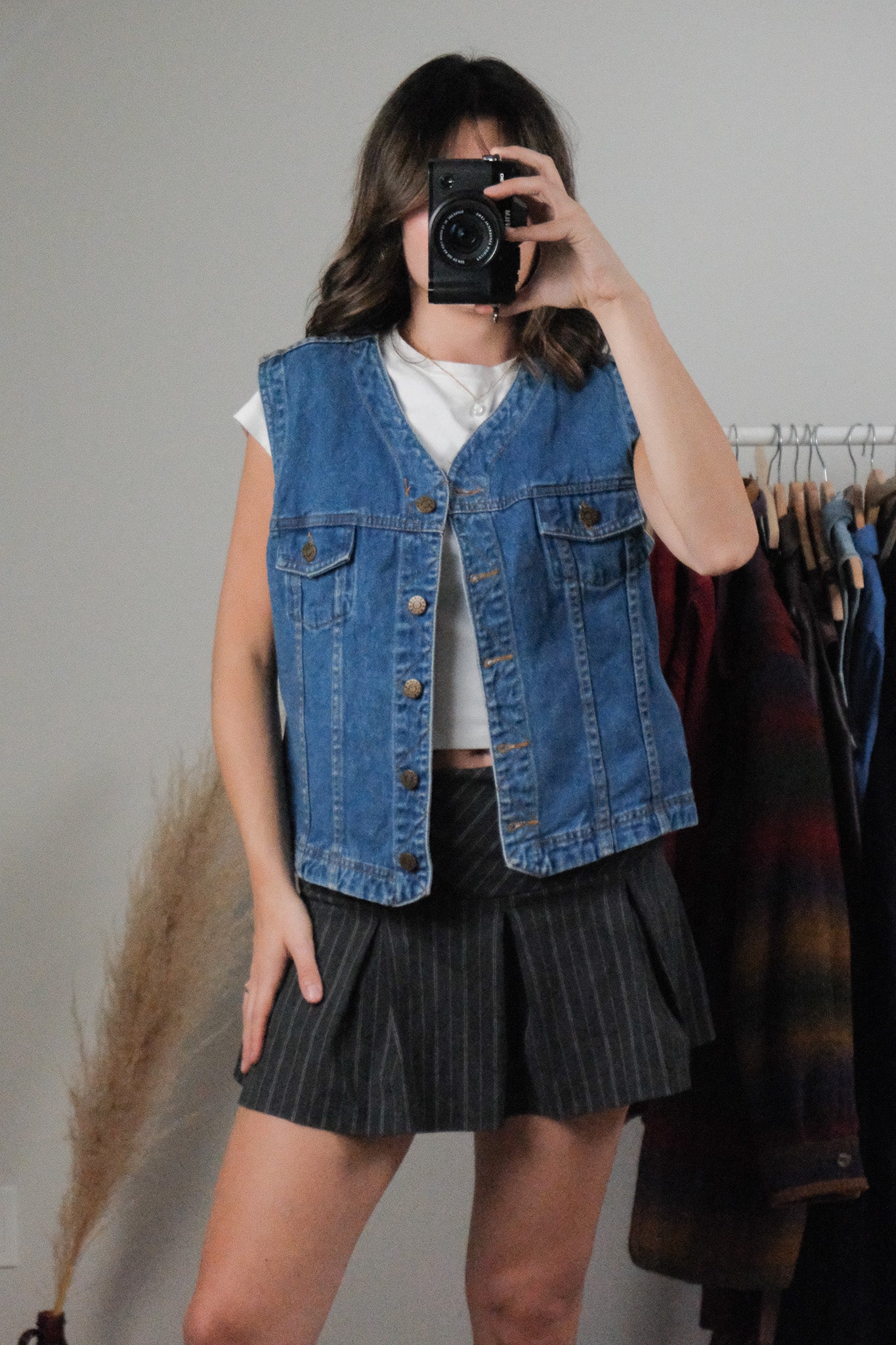 Vintage x Denim Vest (L)