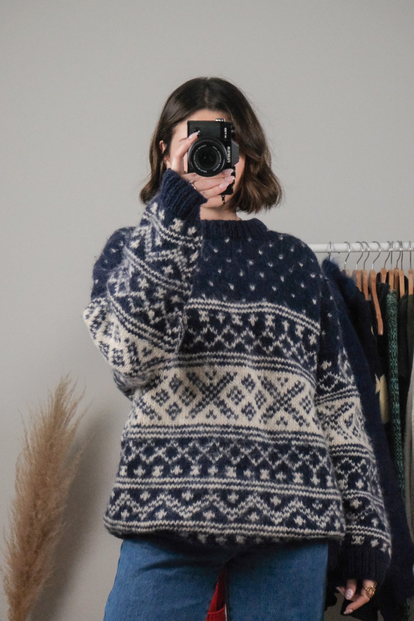 Made in Nepal x Vintage x Wool Chunky Knit (XL)