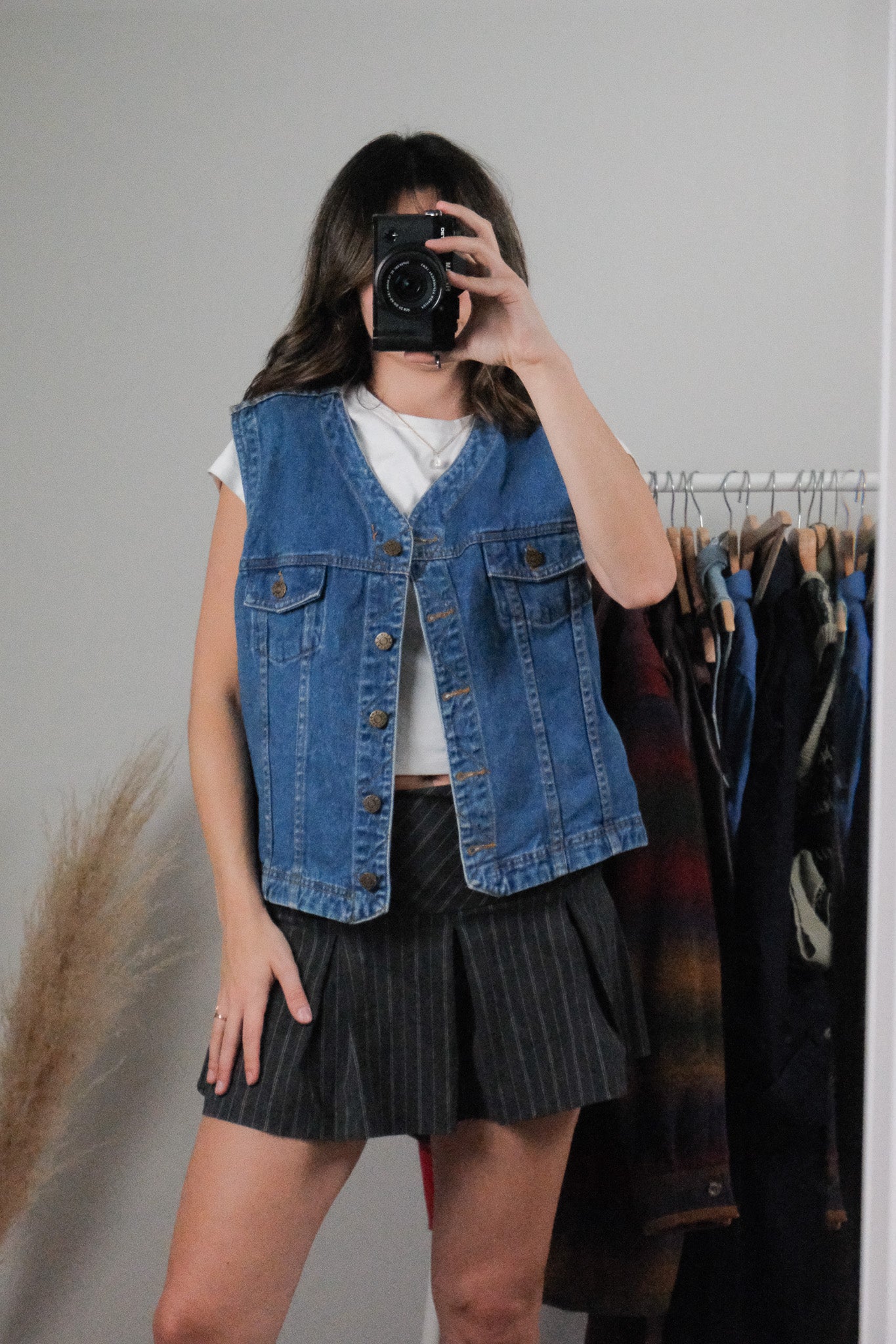 Vintage x Denim Vest (L)