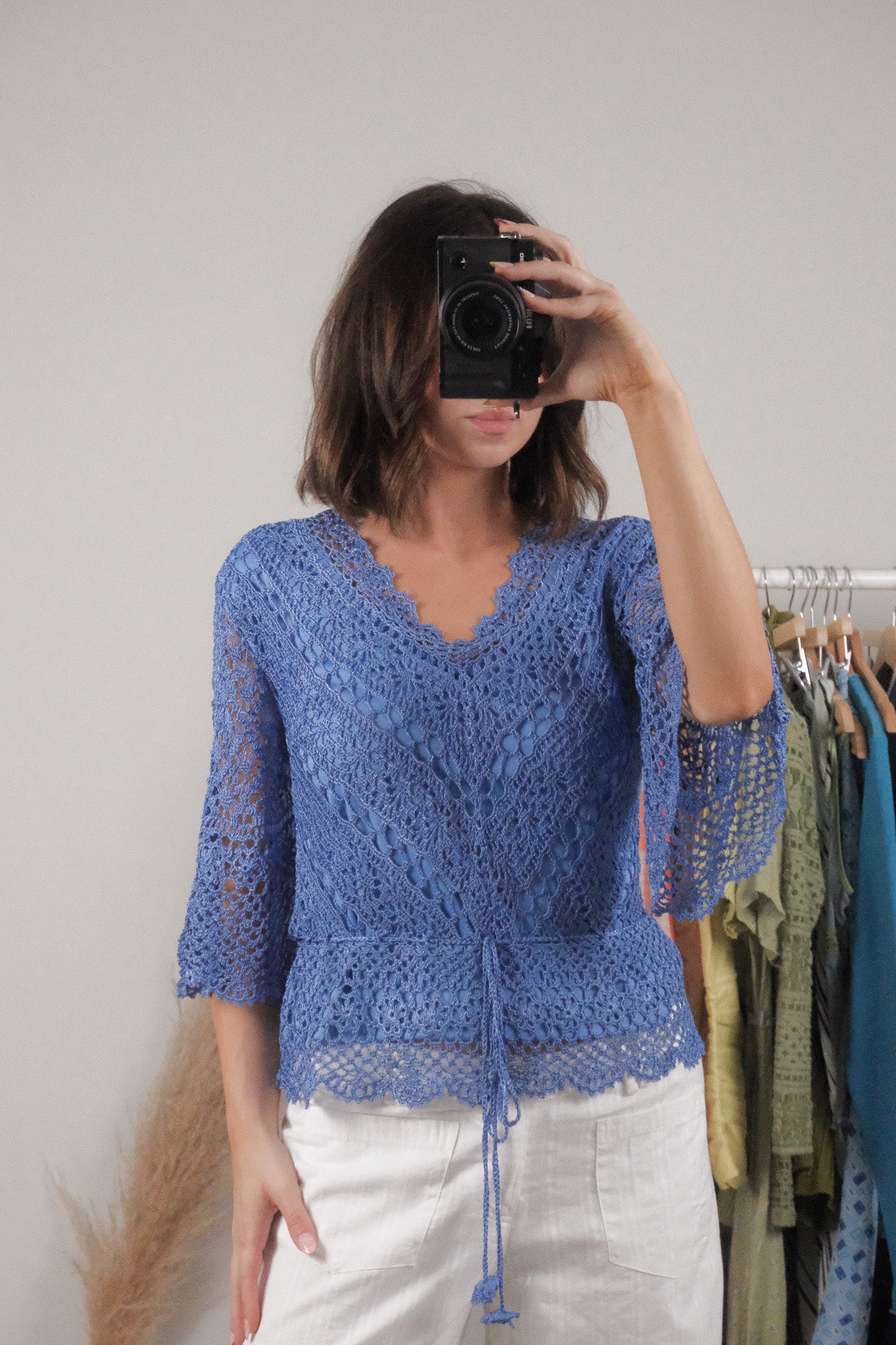 Vintage x Crochet Blouse (S)