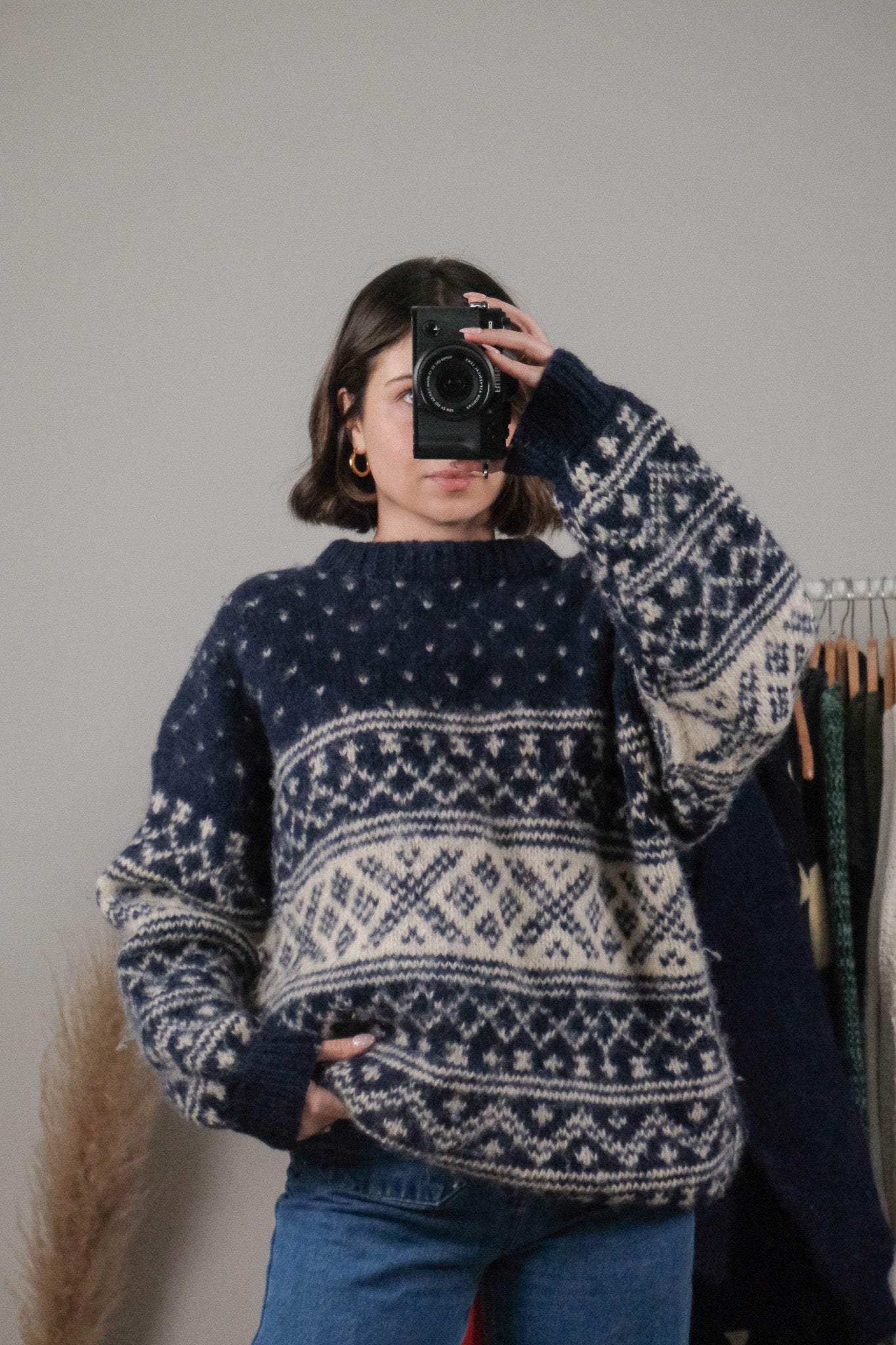 Made in Nepal x Vintage x Wool Chunky Knit (XL)