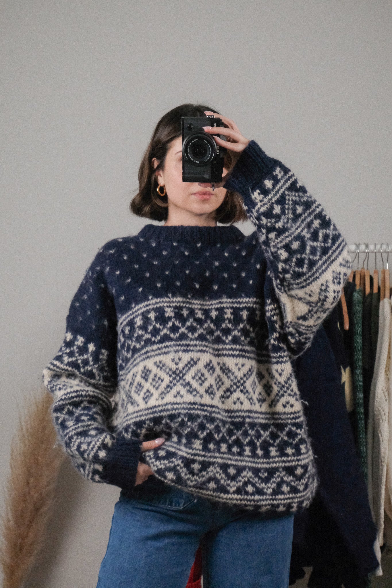 Made in Nepal x Vintage x Wool Chunky Knit (XL)