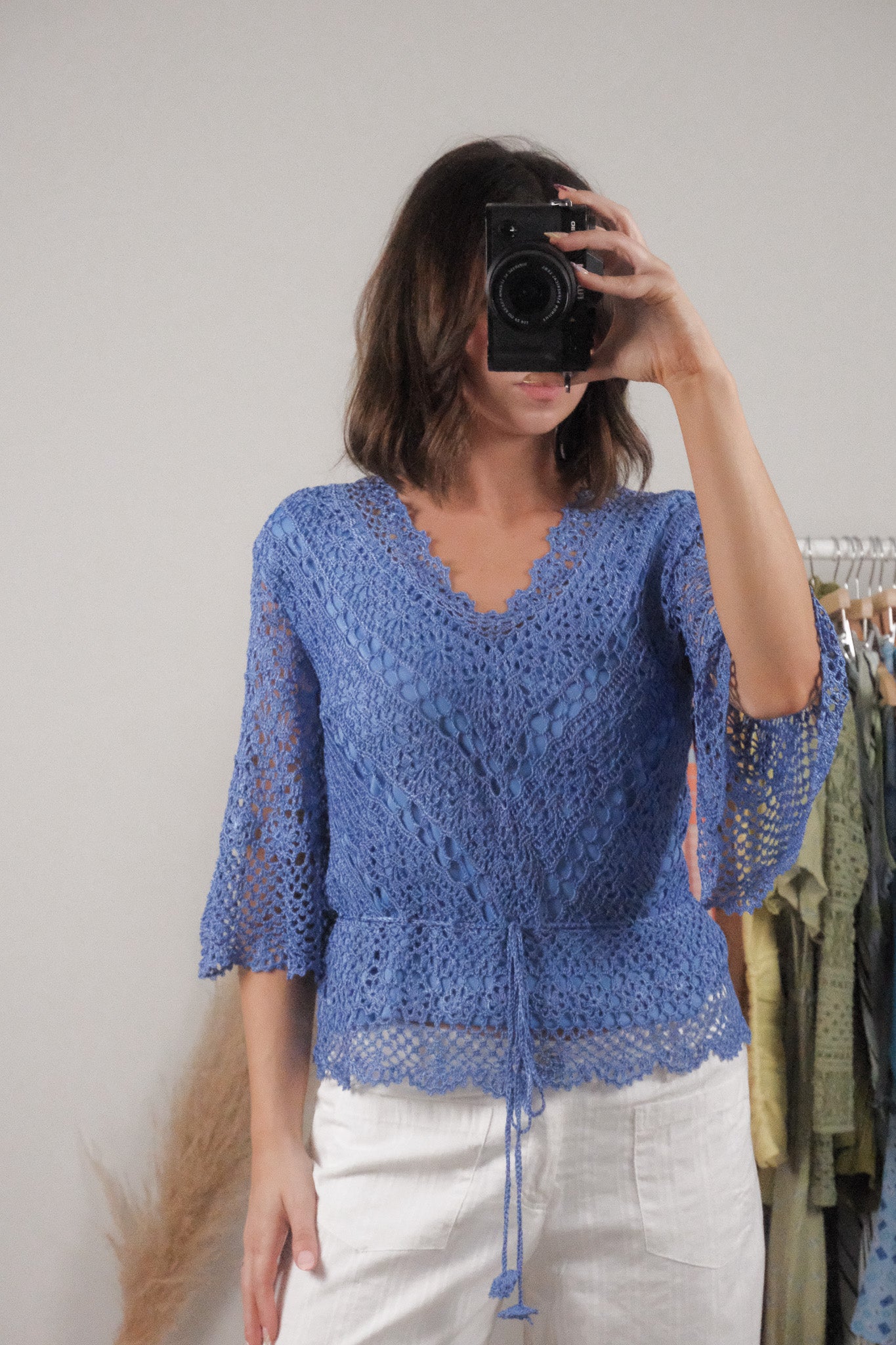 Vintage x Crochet Blouse (S)