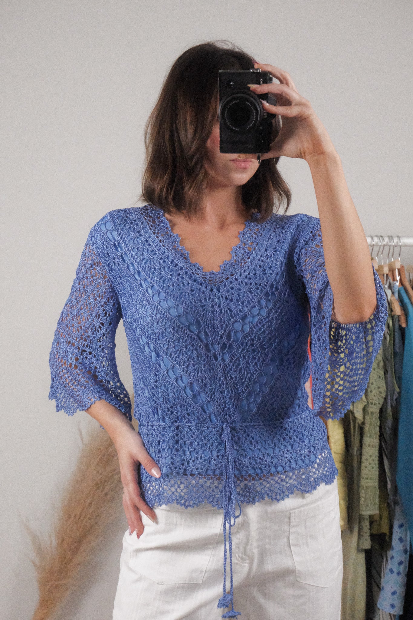Vintage x Crochet Blouse (S)