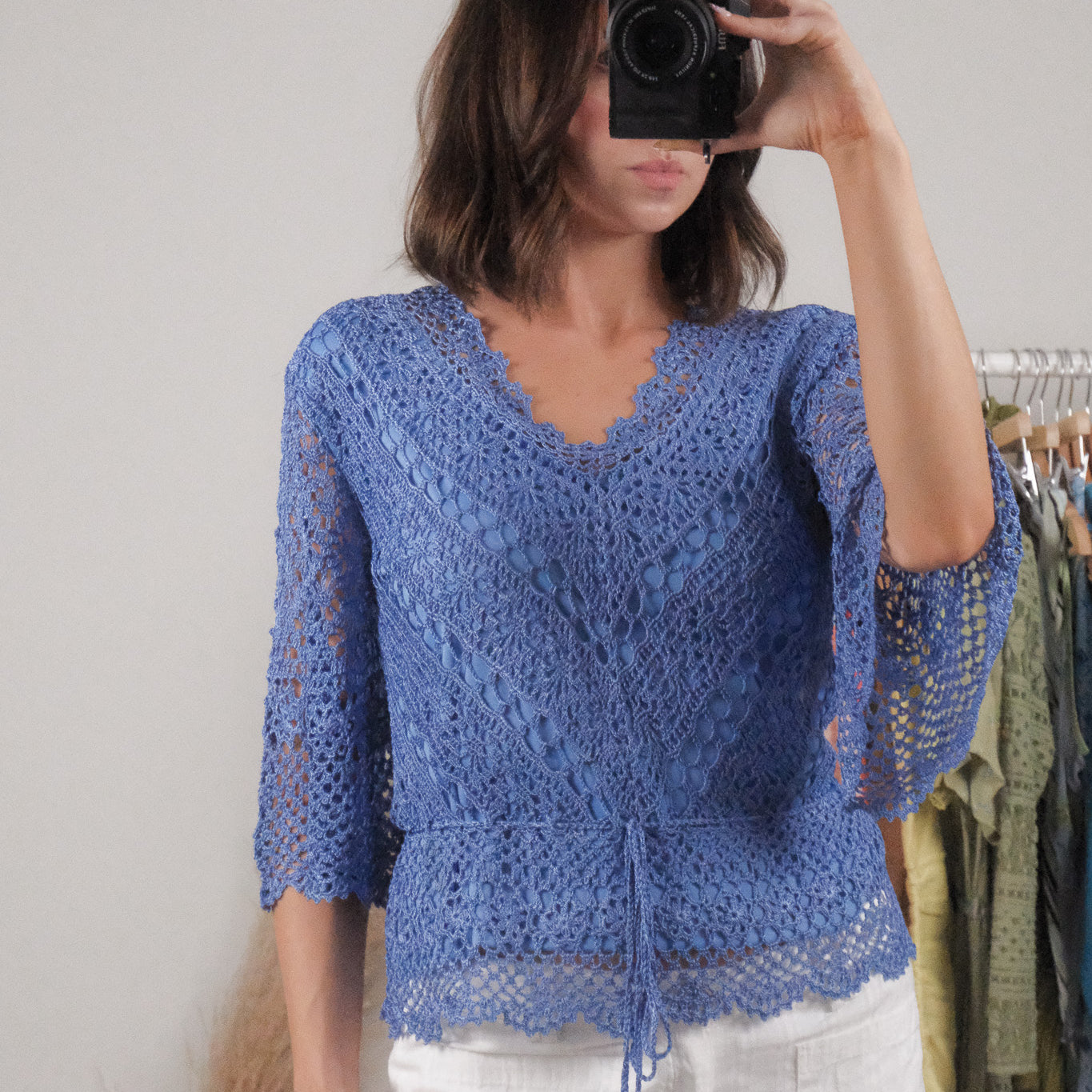 Vintage x Crochet Blouse (S)
