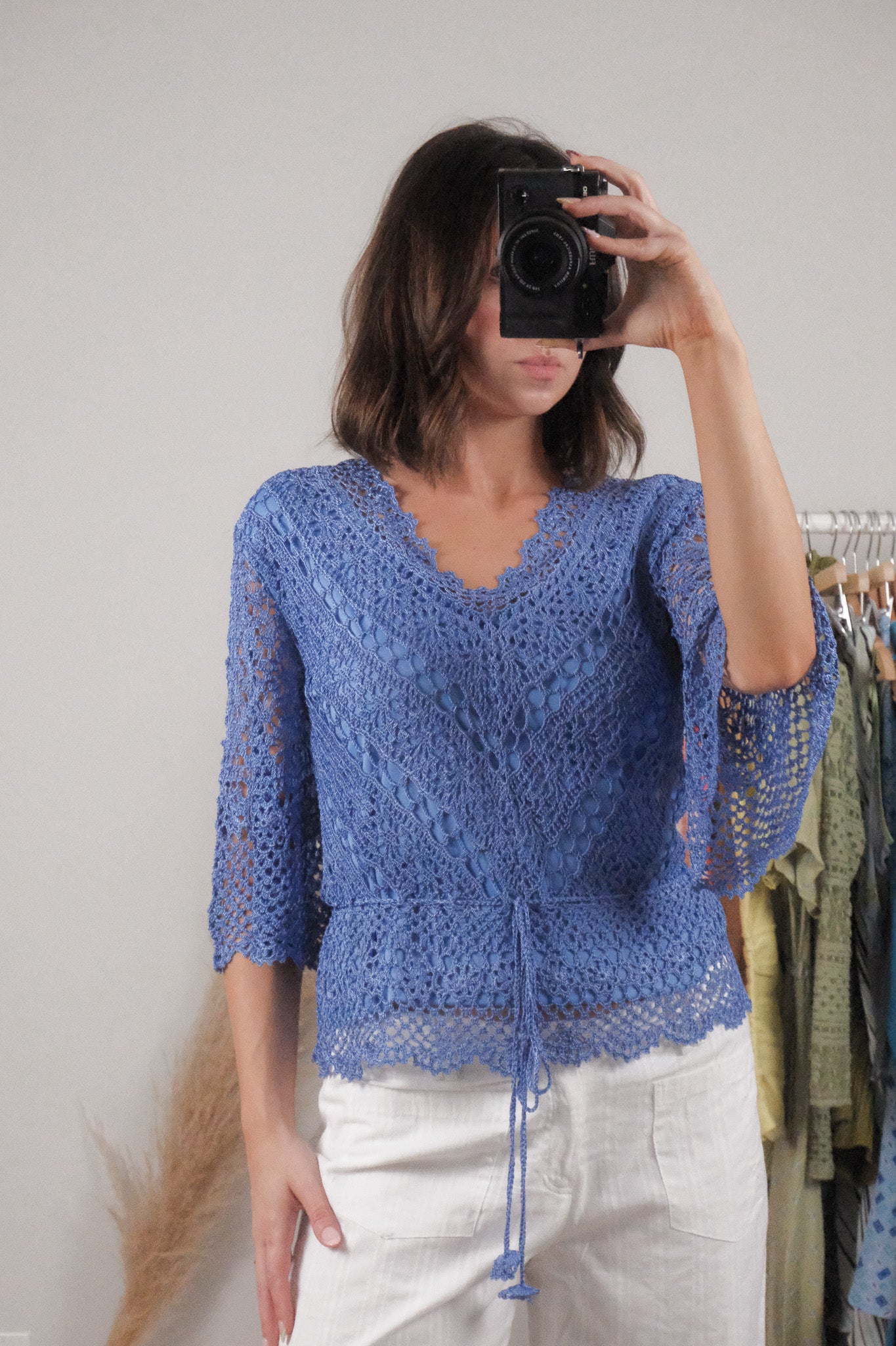 Vintage x Crochet Blouse (S)