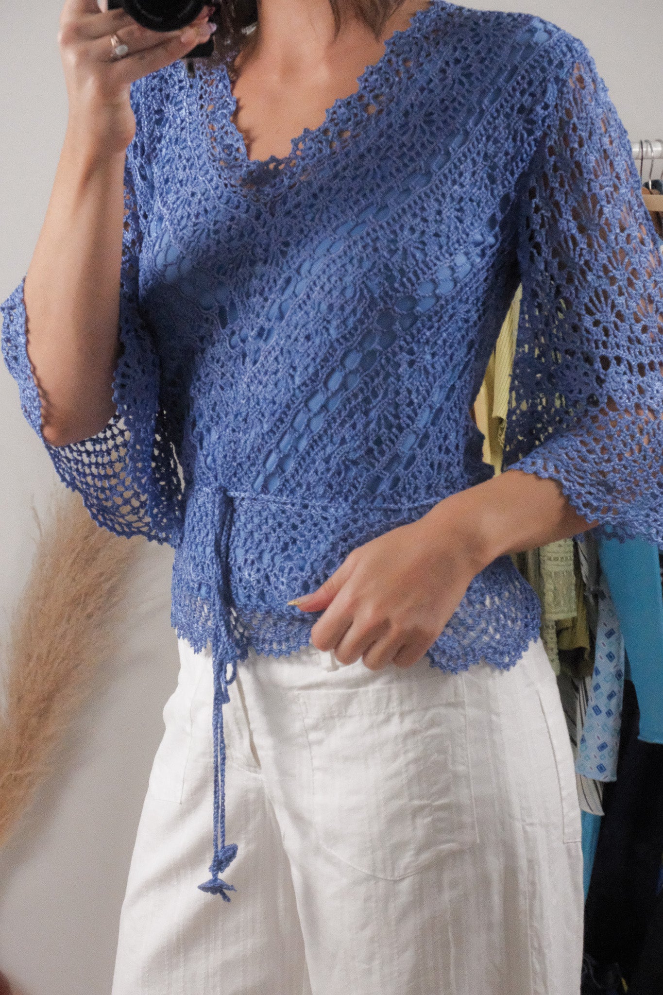 Vintage x Crochet Blouse (S)