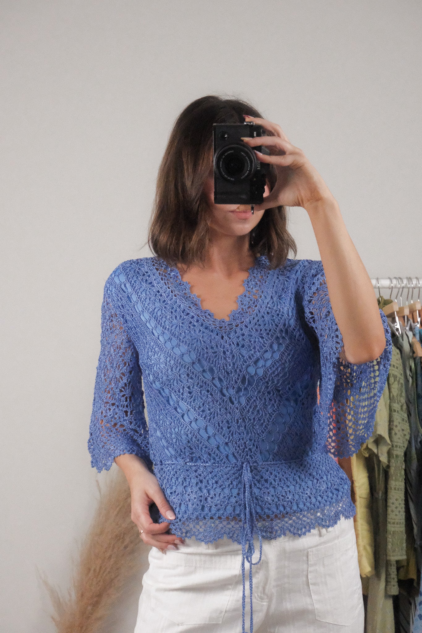 Vintage x Crochet Blouse (S)