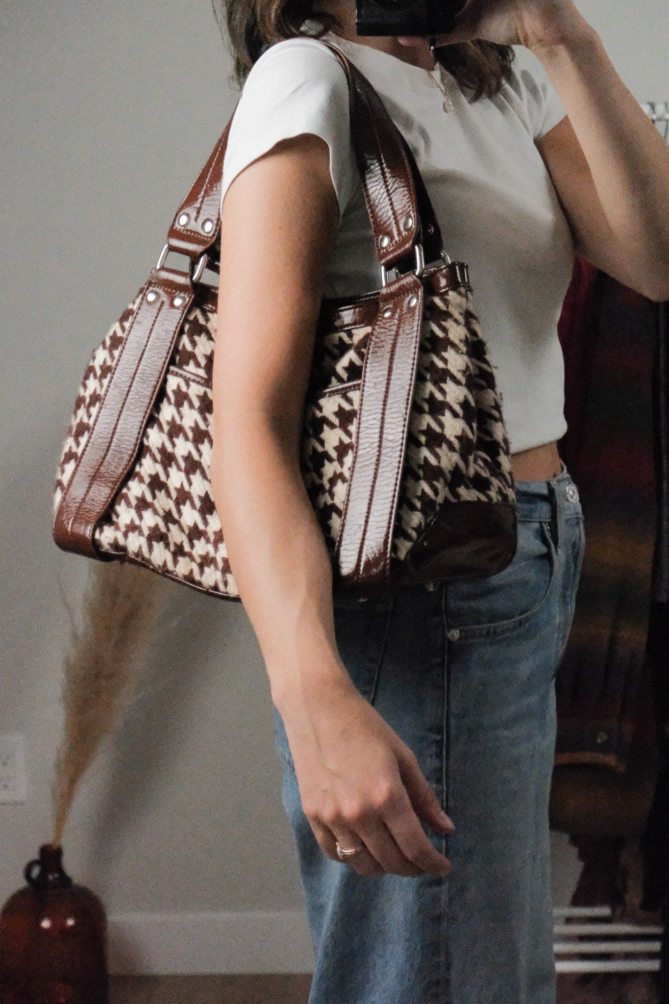 Vintage x Aldo x Houndstooth Purse